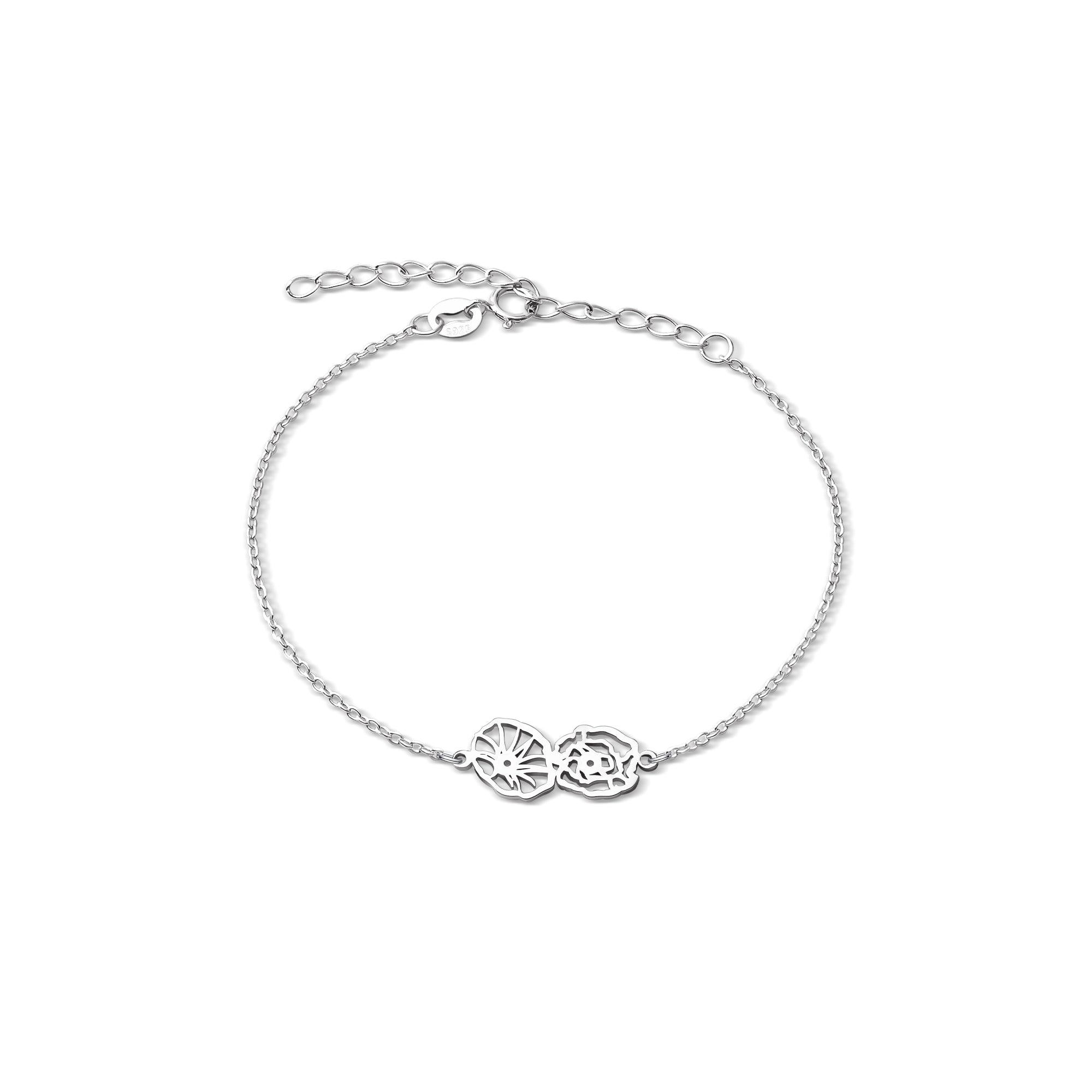 Custom Birth Flower Bracelet