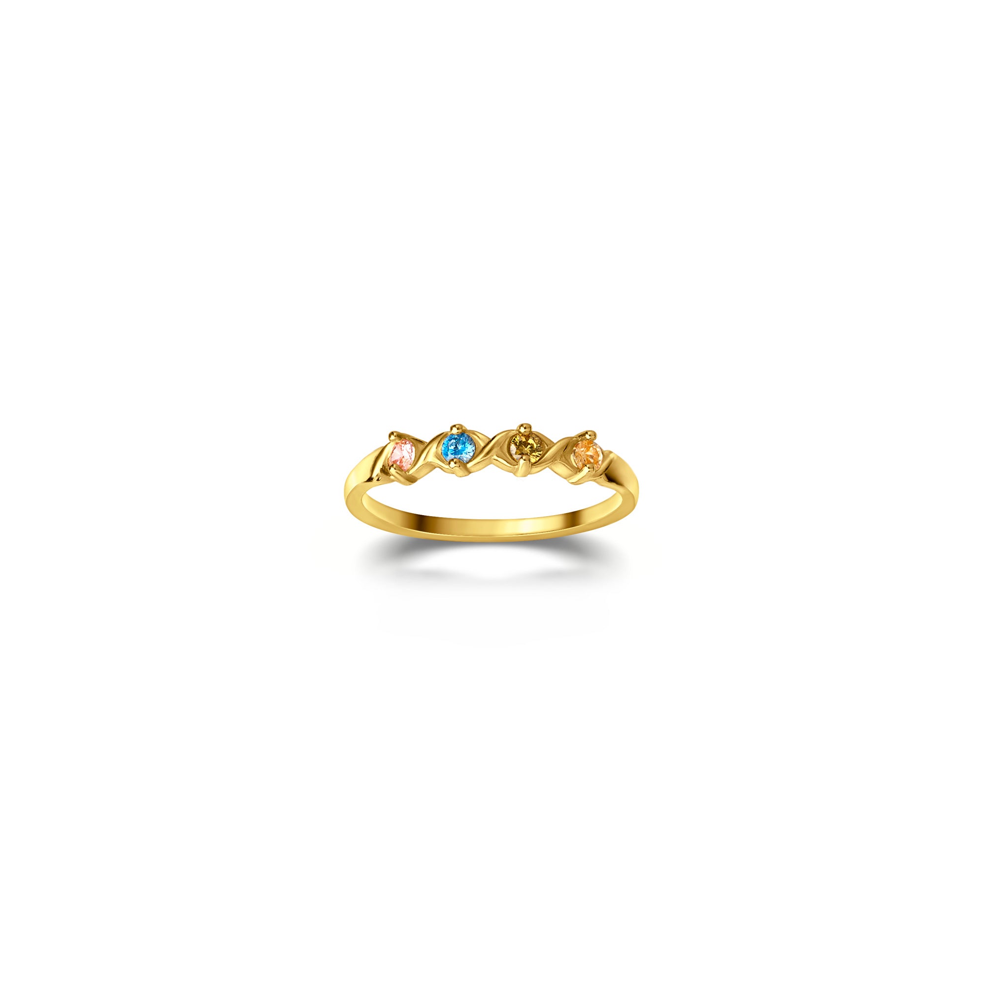 XOXO Birthstone Ring