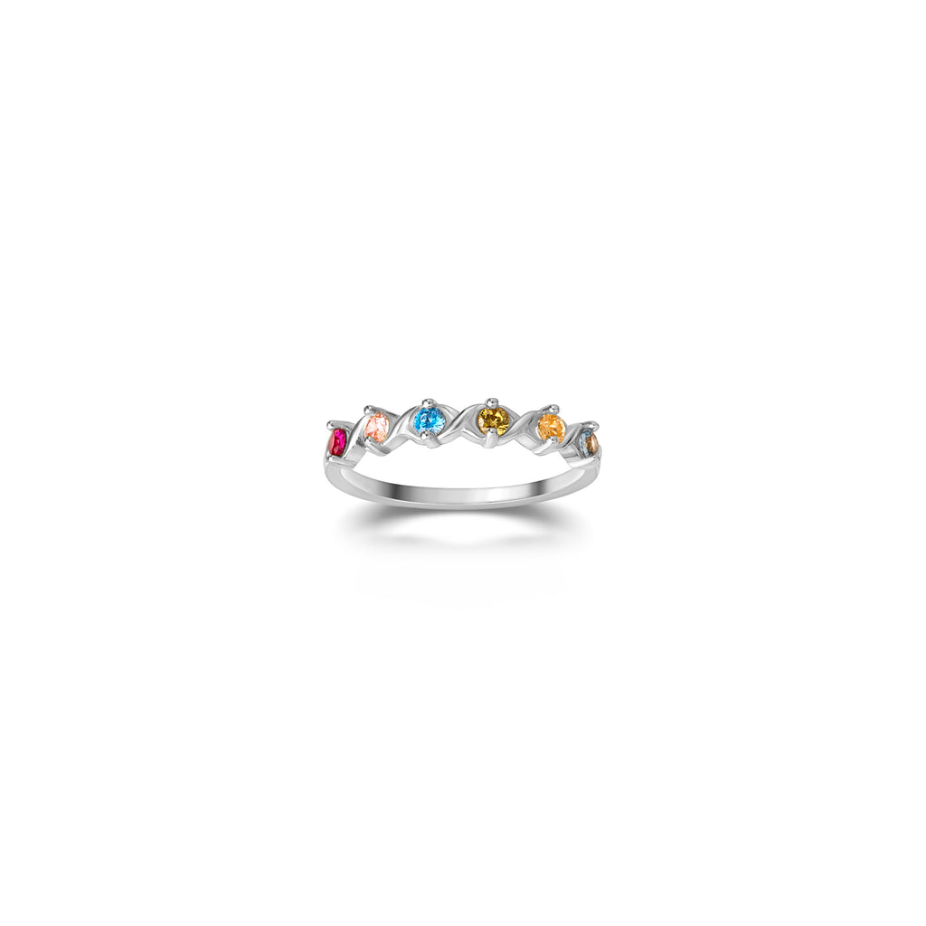 XOXO Birthstone Ring