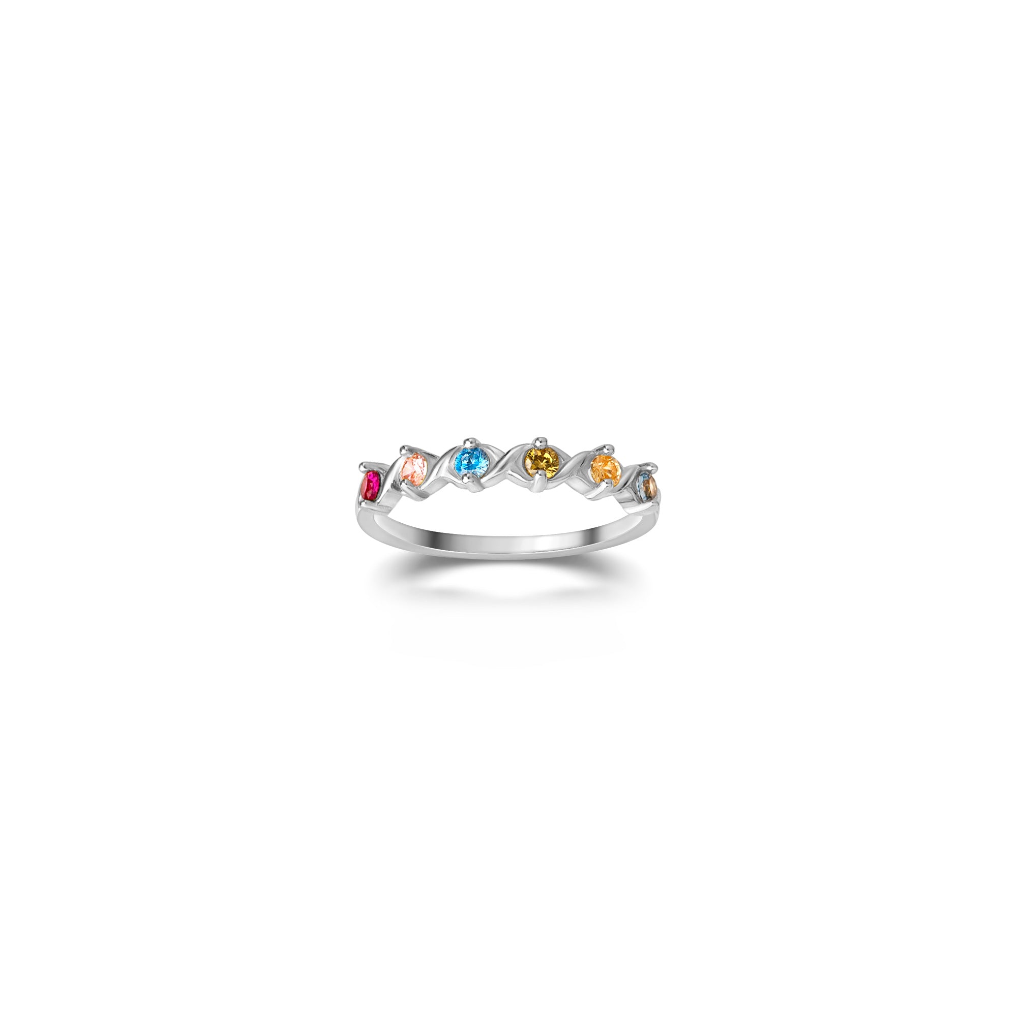 XOXO Birthstone Ring