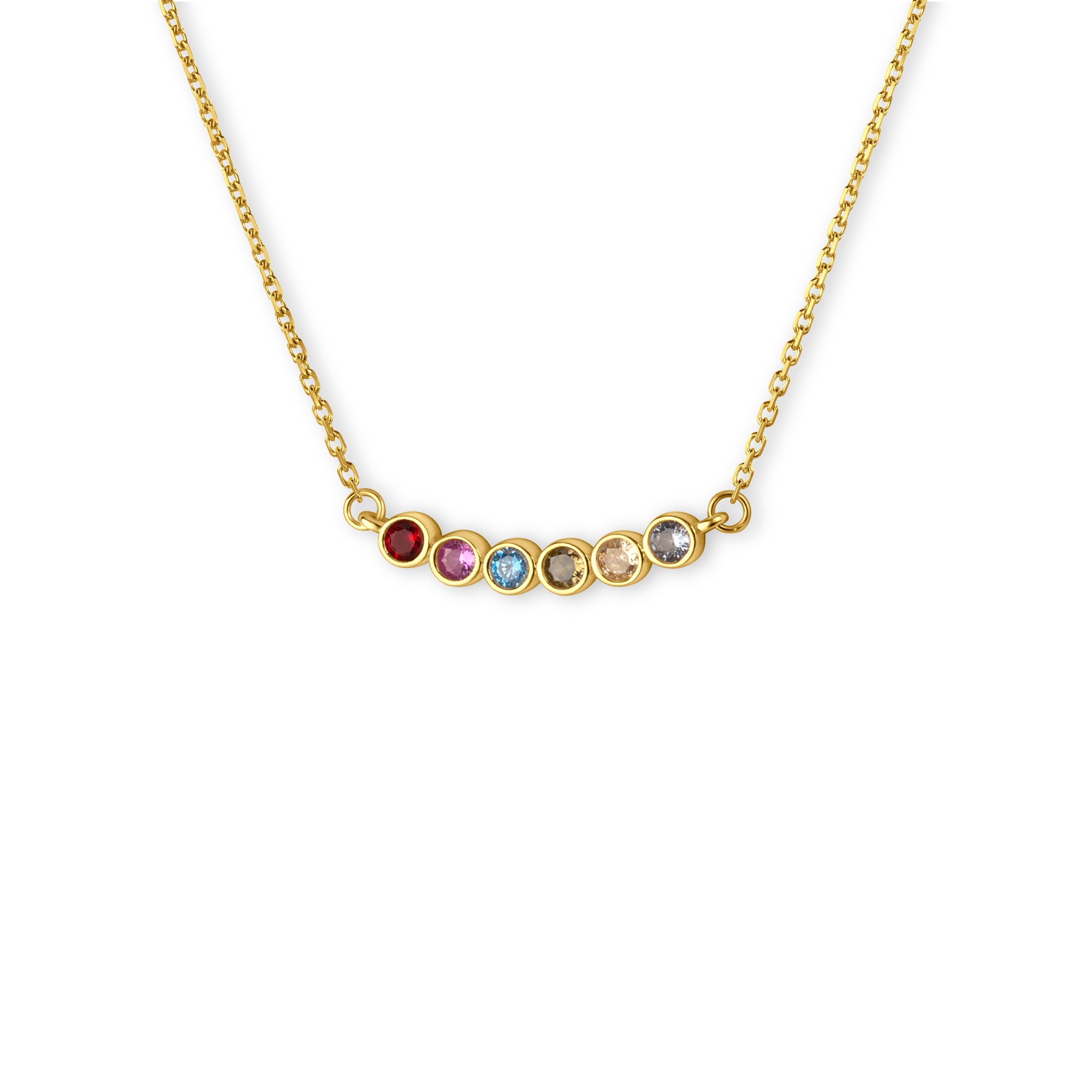 Personalized Family Birthstone Necklace