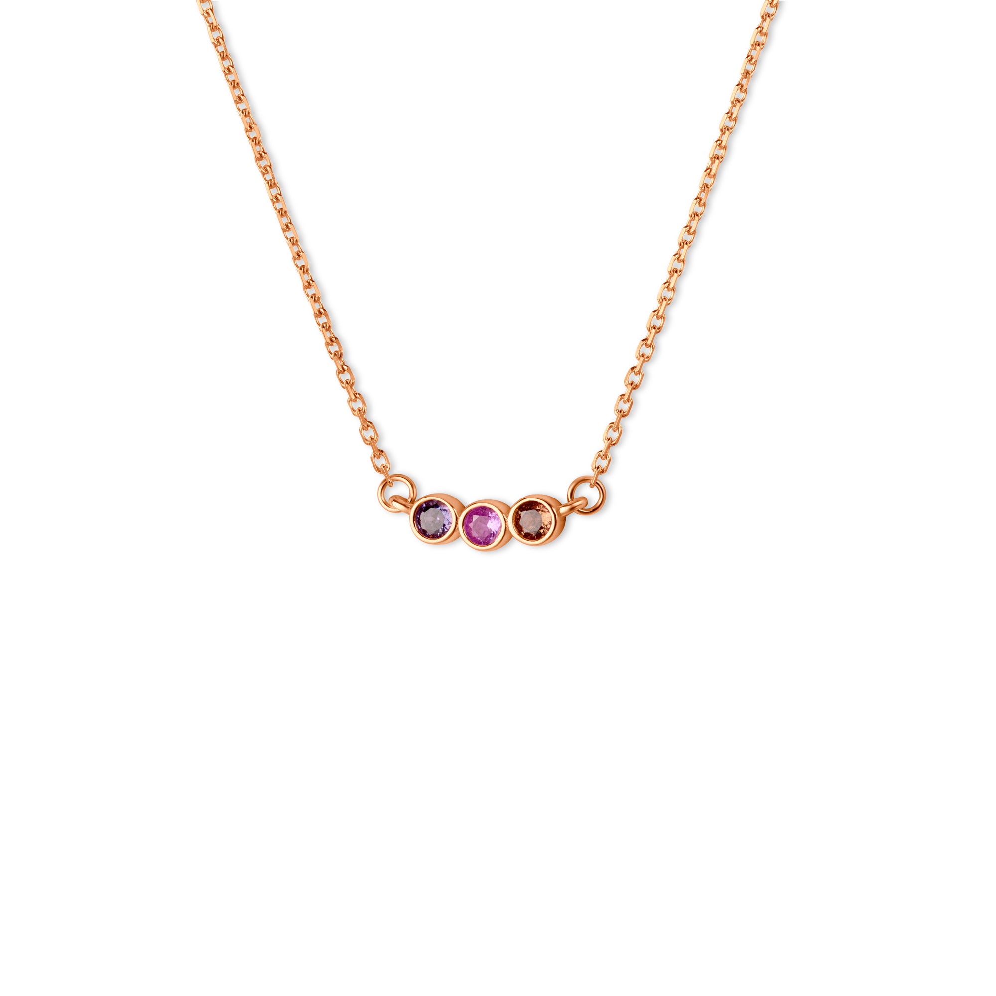 Personalized Family Birthstone Necklace