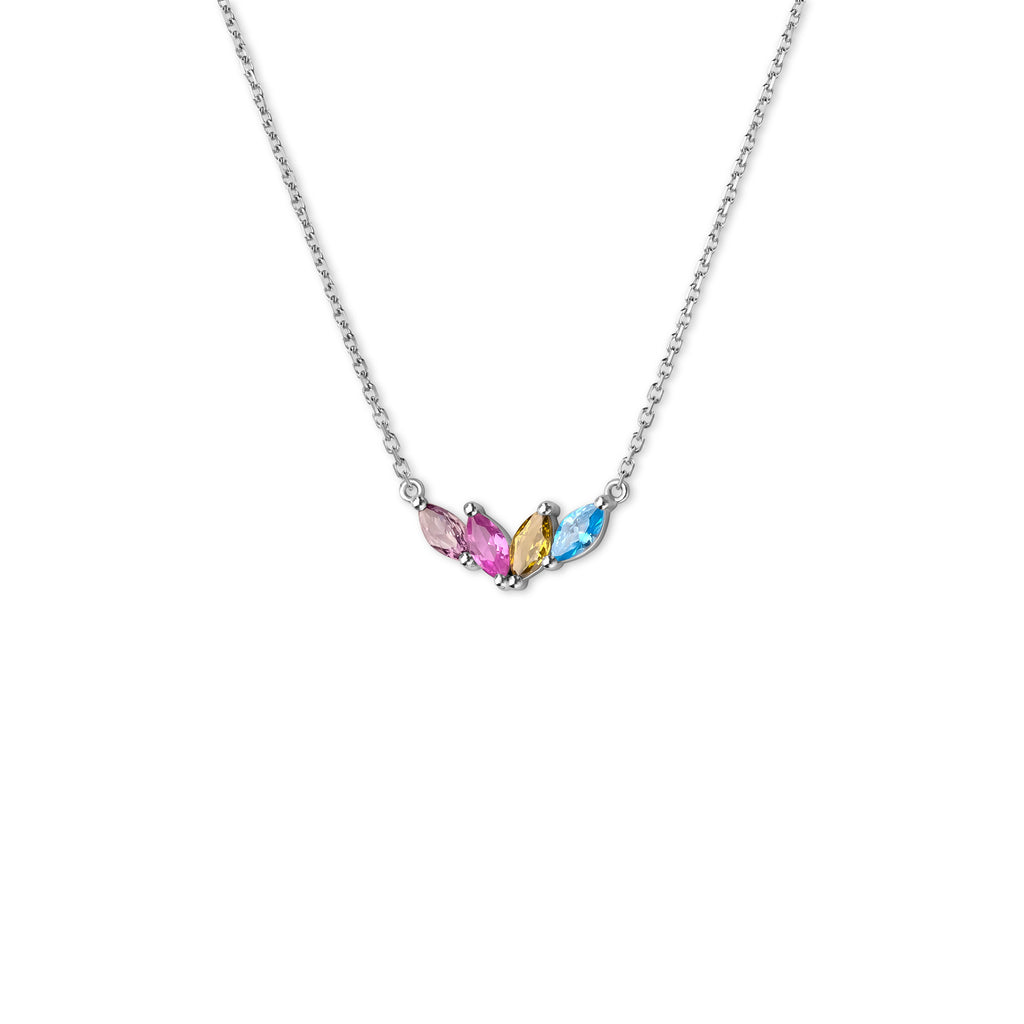 Horse Eye Shaped Birthstone Necklace