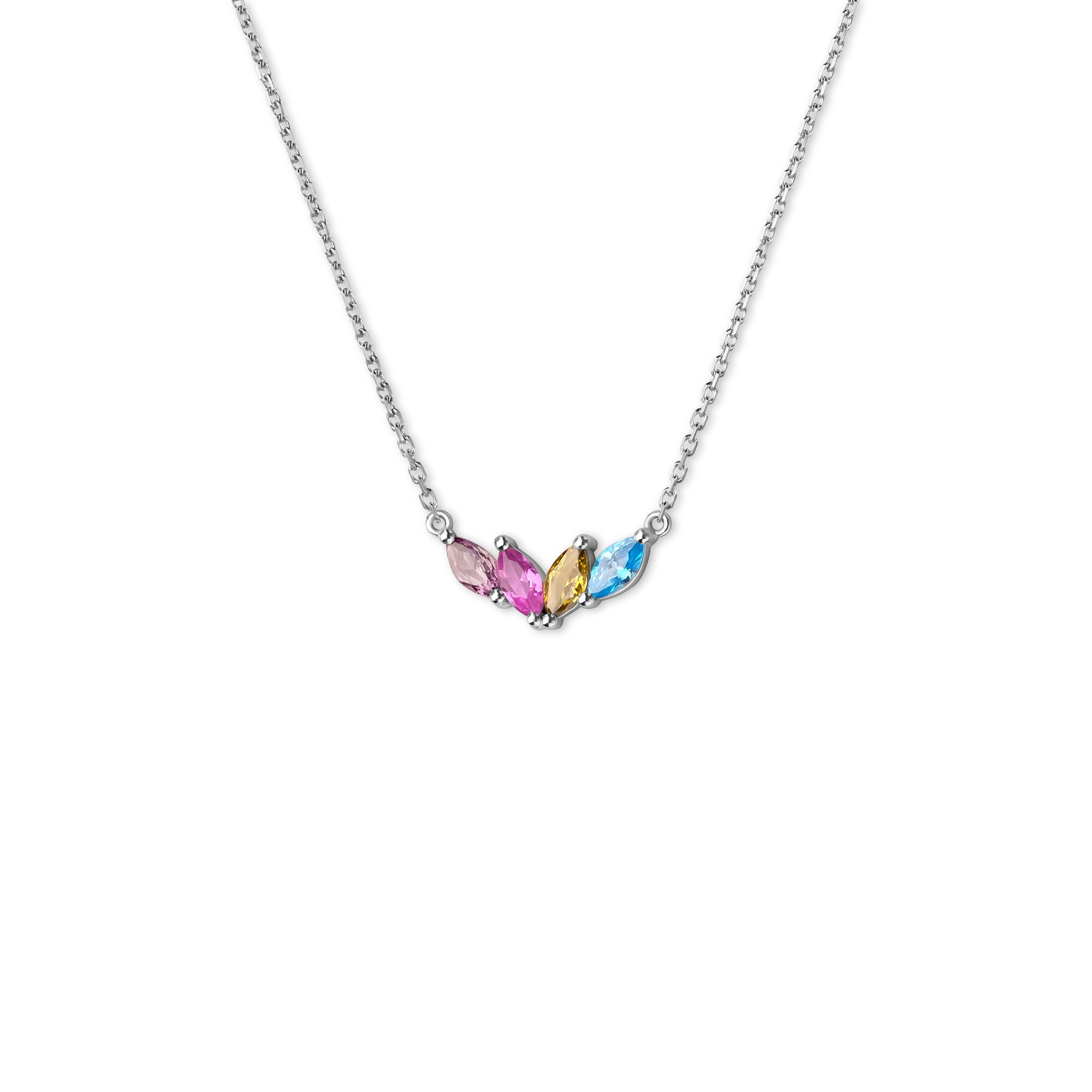 Horse Eye Shaped Birthstone Necklace