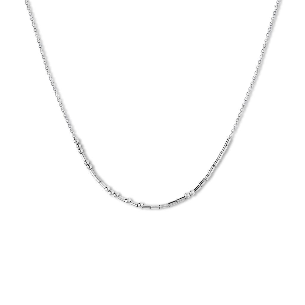 Custom Morse Code Sterling Silver Necklace