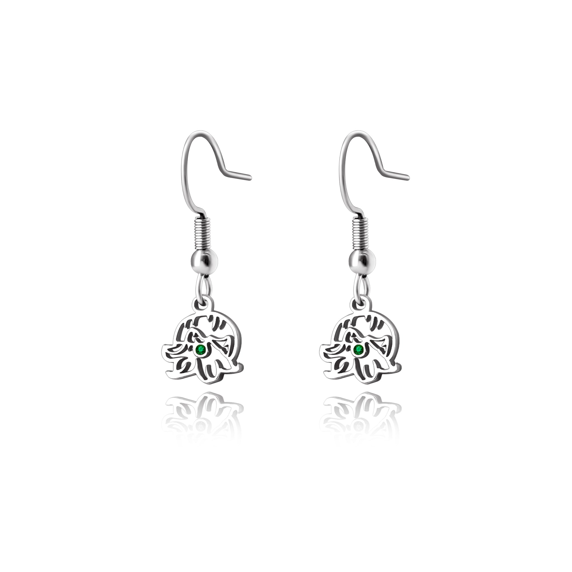 Birthston Birth Flower Earring