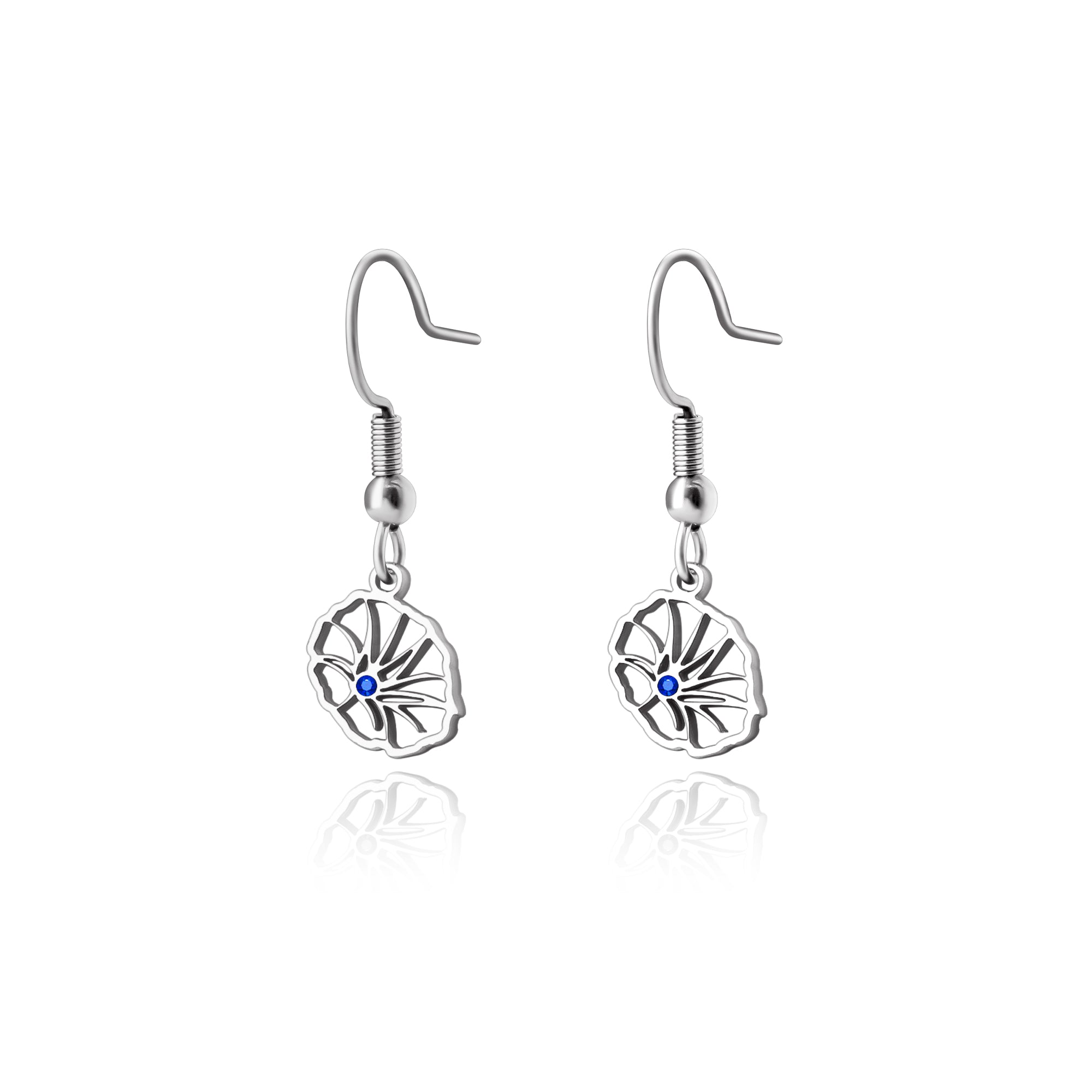 Birthston Birth Flower Earring