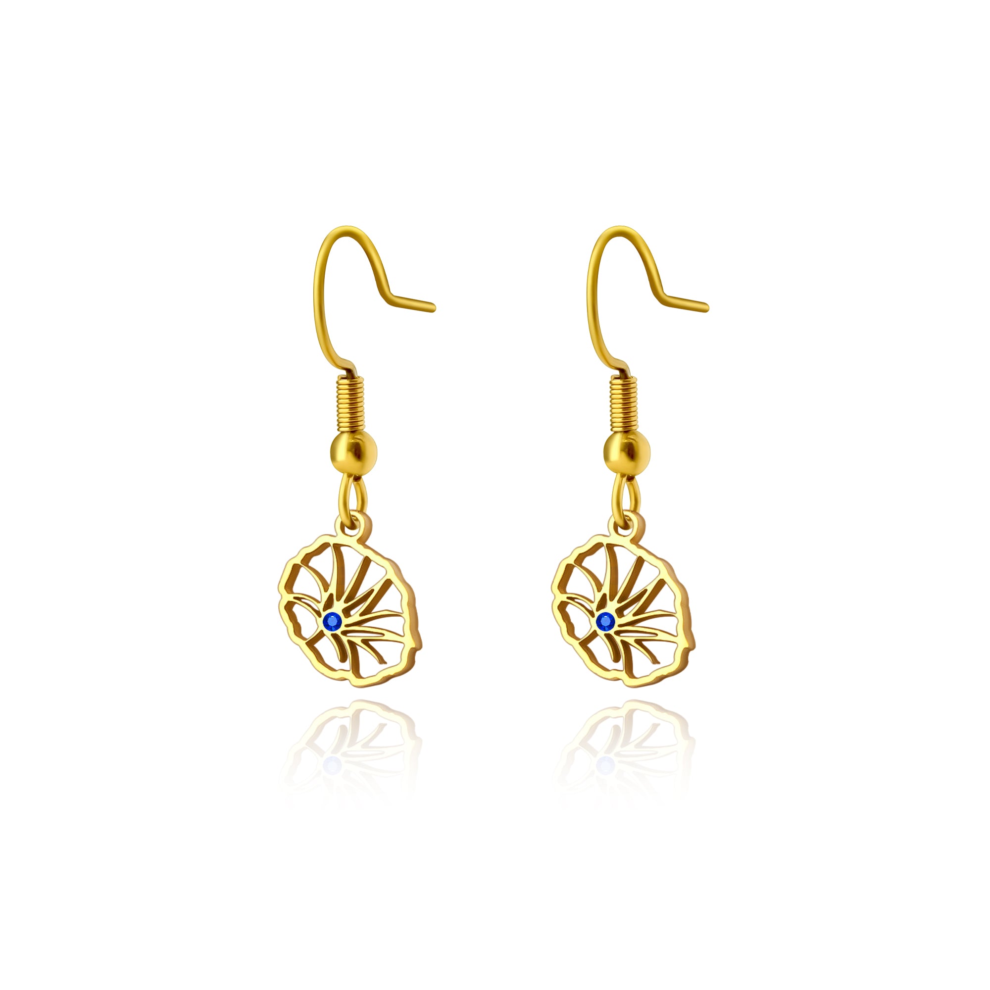 Birthston Birth Flower Earring
