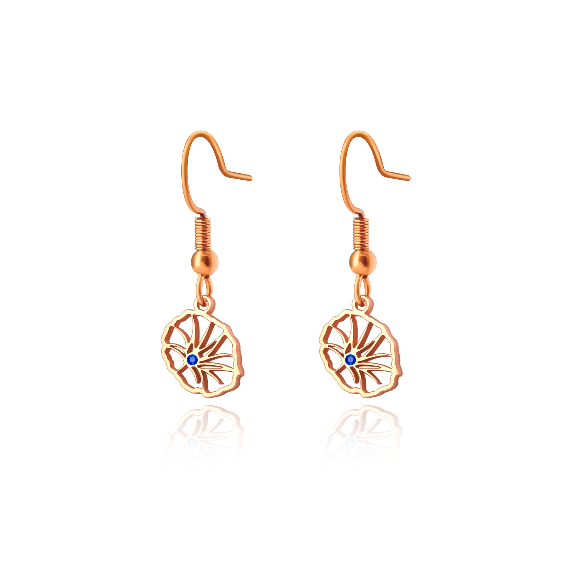 Birthston Birth Flower Earring