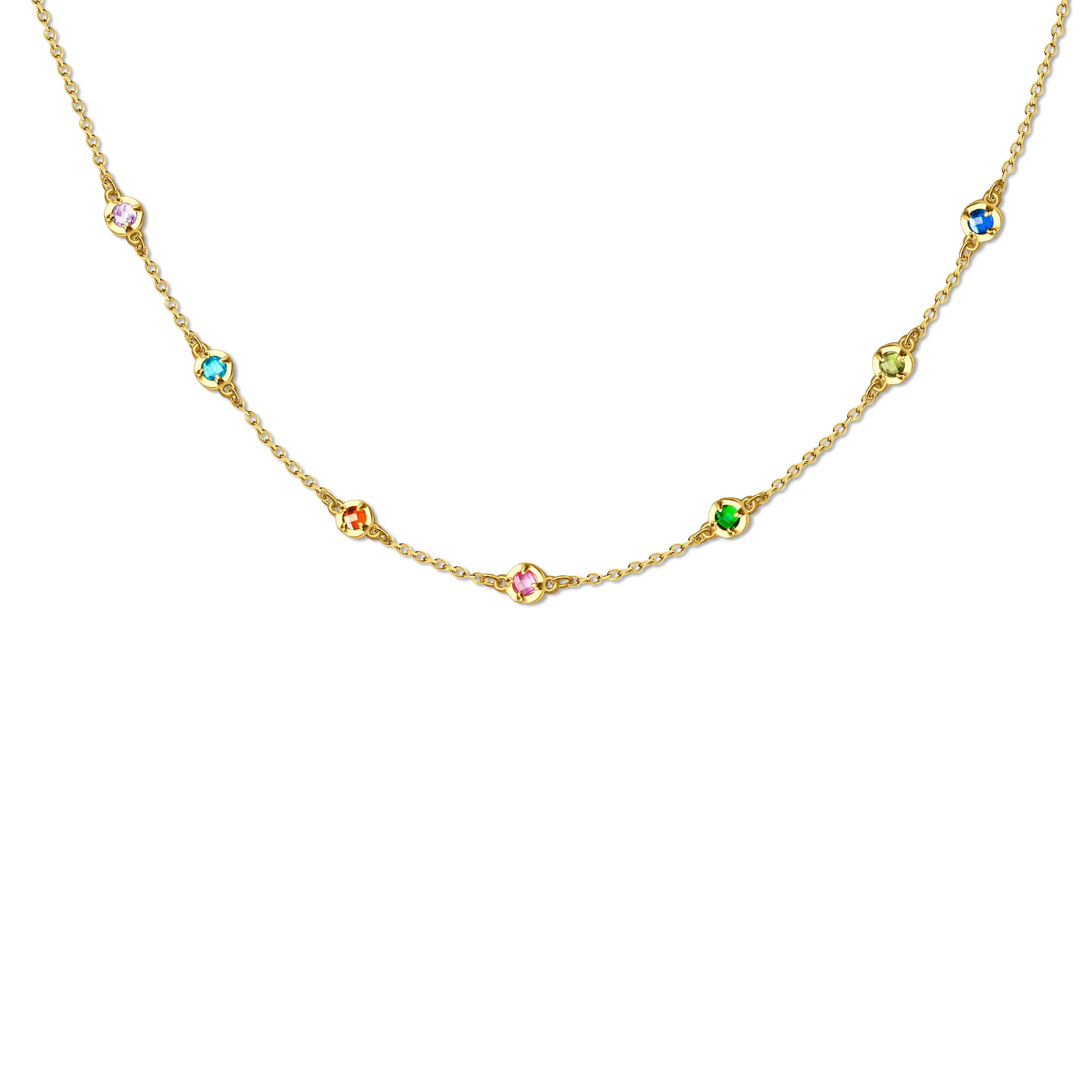 Multi Birthstone Necklace