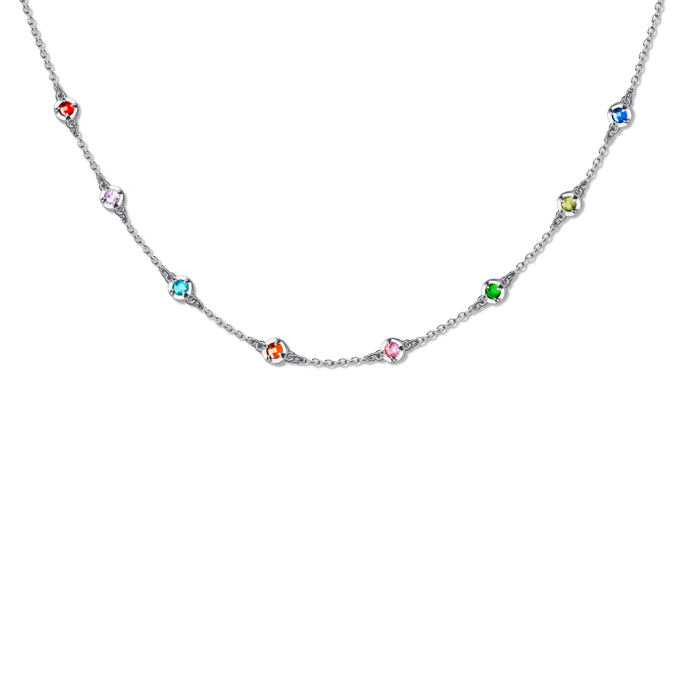 Multi Birthstone Necklace
