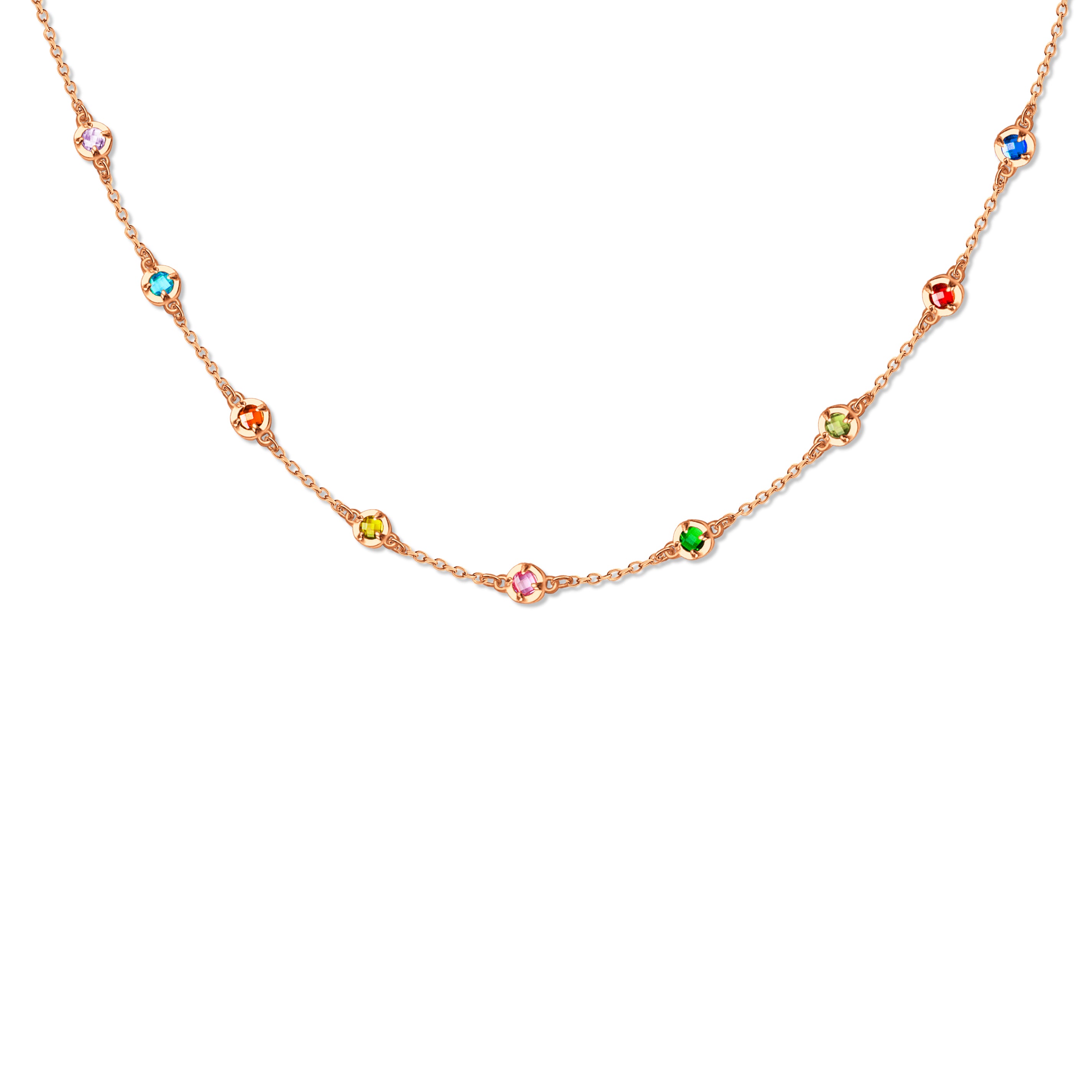 Custom 4mm Birthstone Necklace