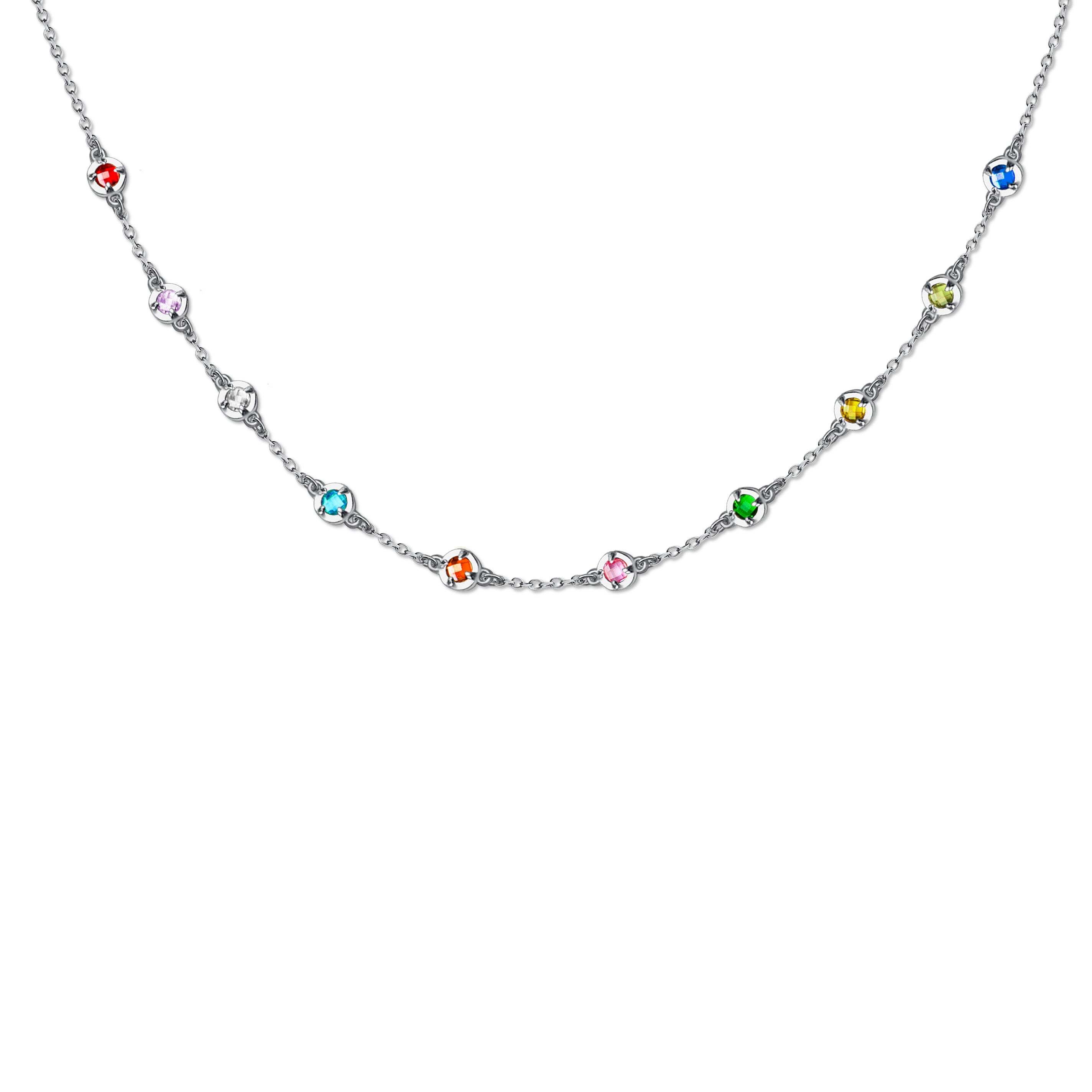 Custom 4mm Birthstone Necklace