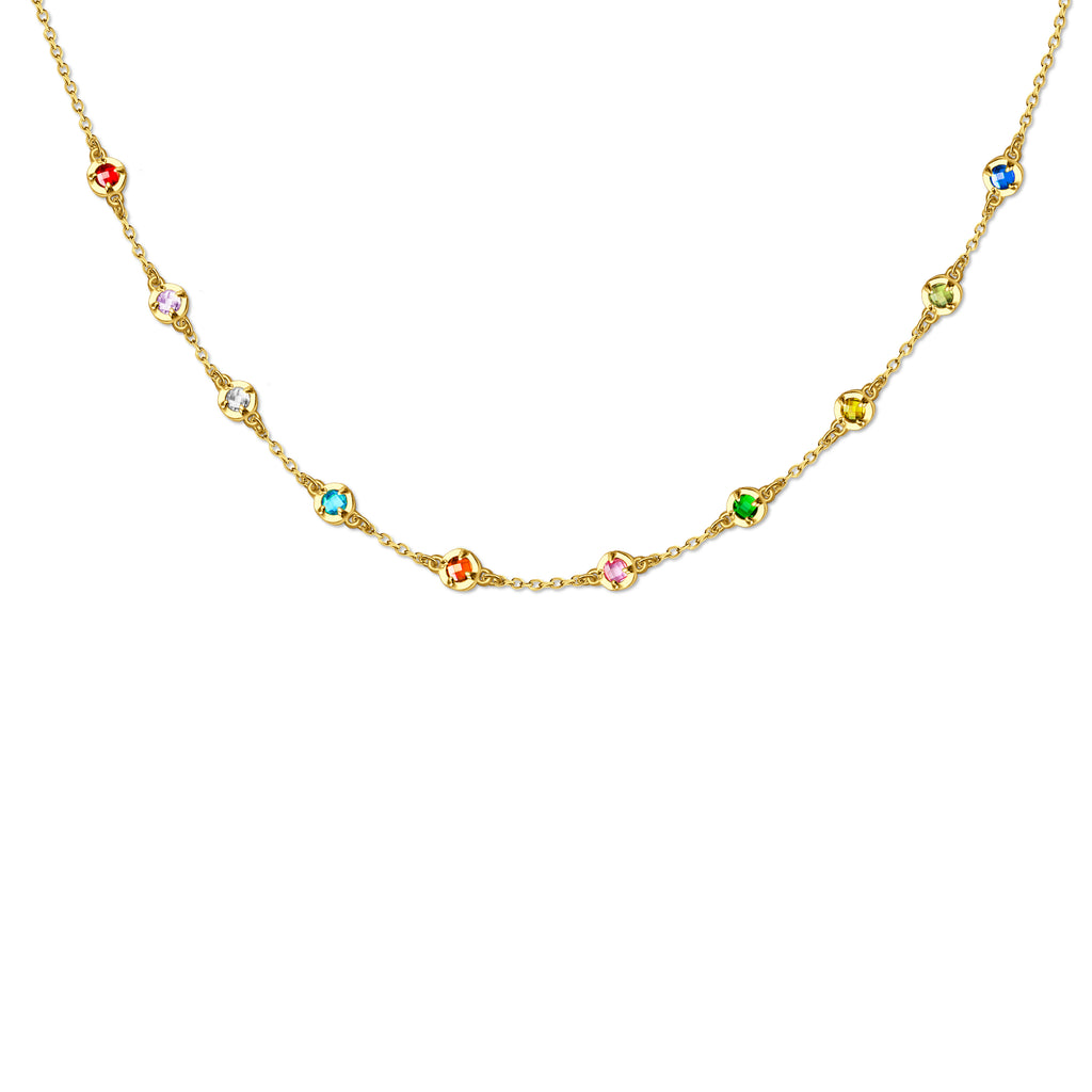 Custom 4mm Birthstone Necklace