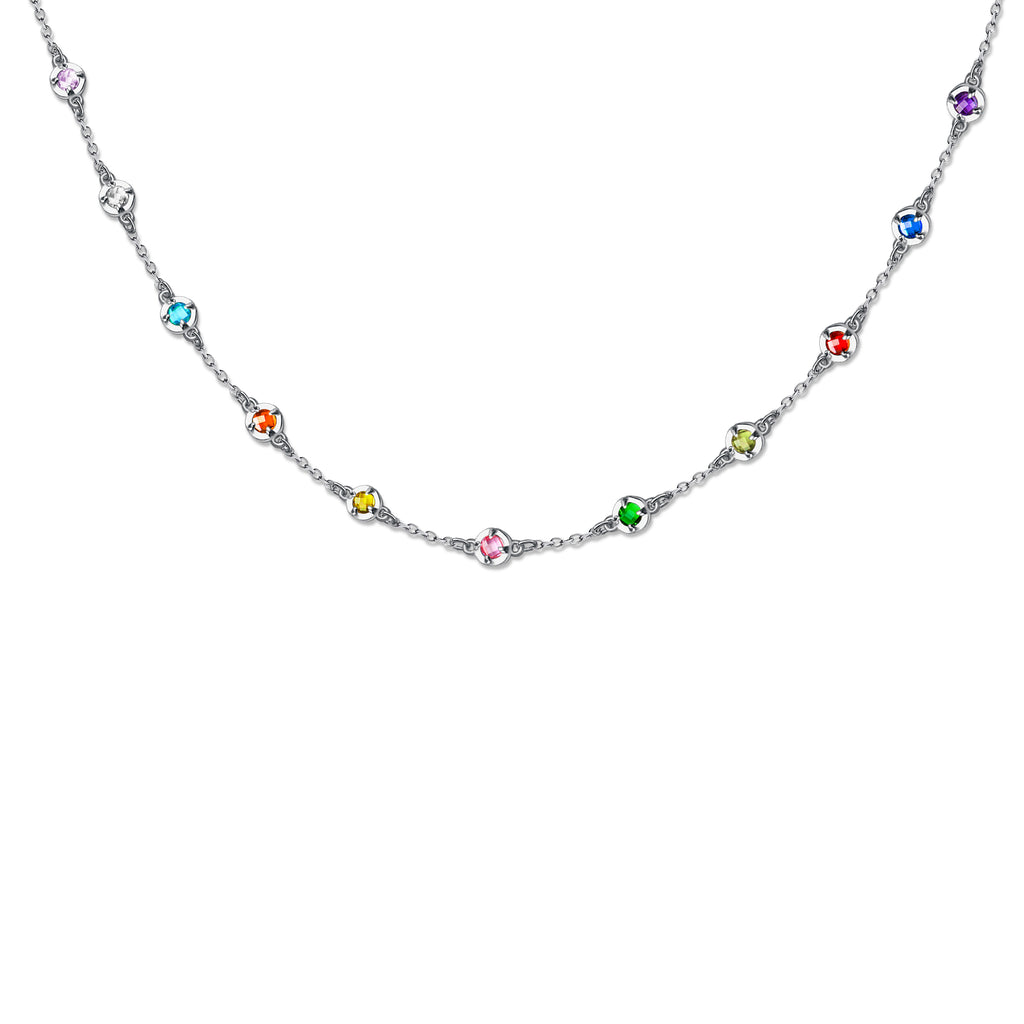 Custom 4mm Birthstone Necklace