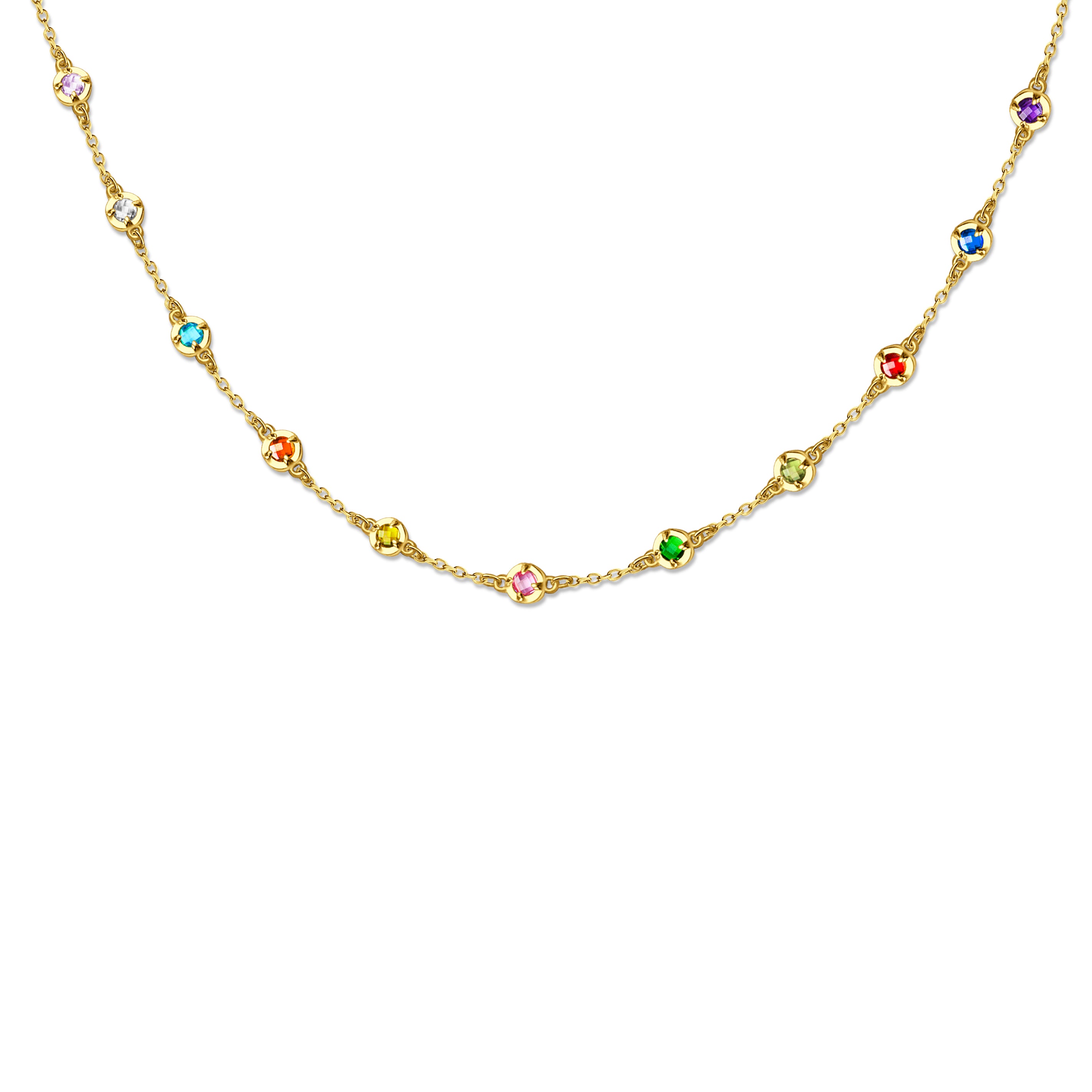 Multi Birthstone Necklace