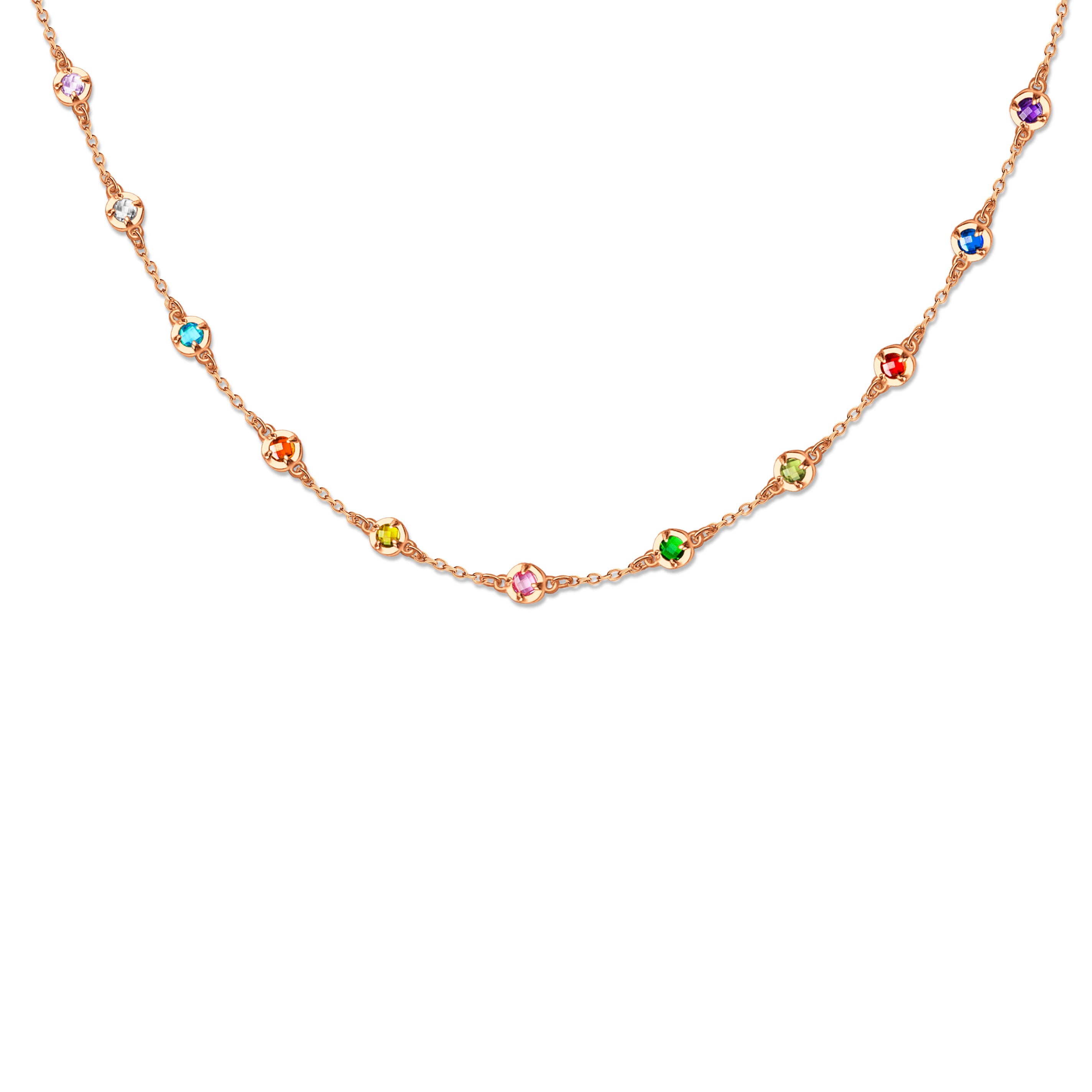 Multi Birthstone Necklace