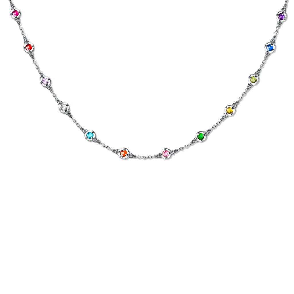 Custom 4mm Birthstone Necklace