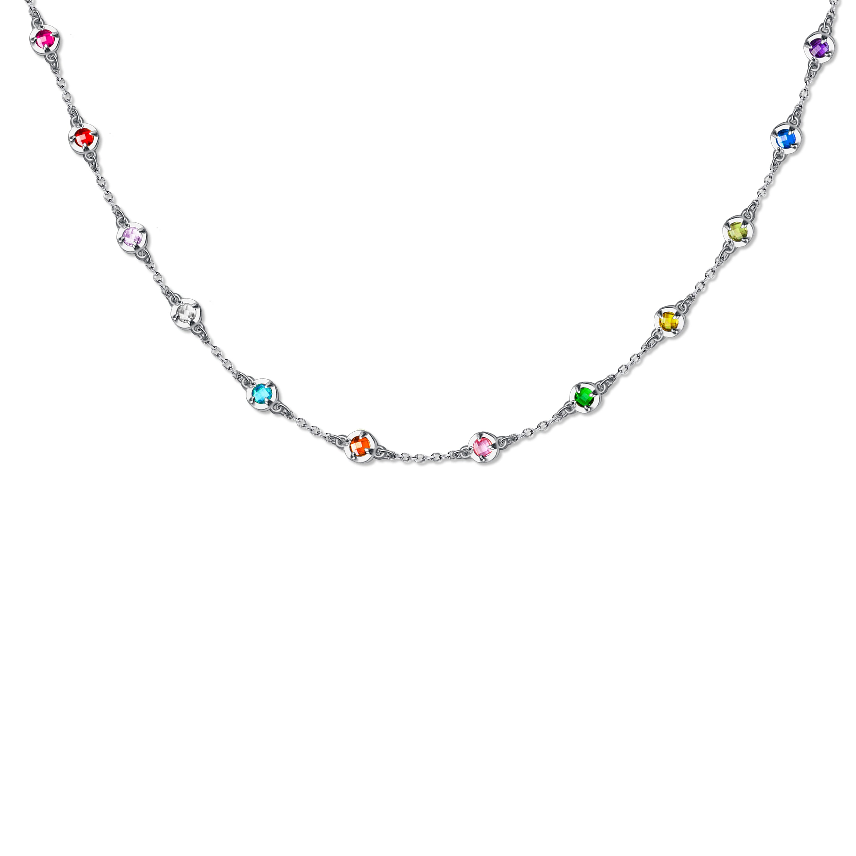 Multi Birthstone Necklace