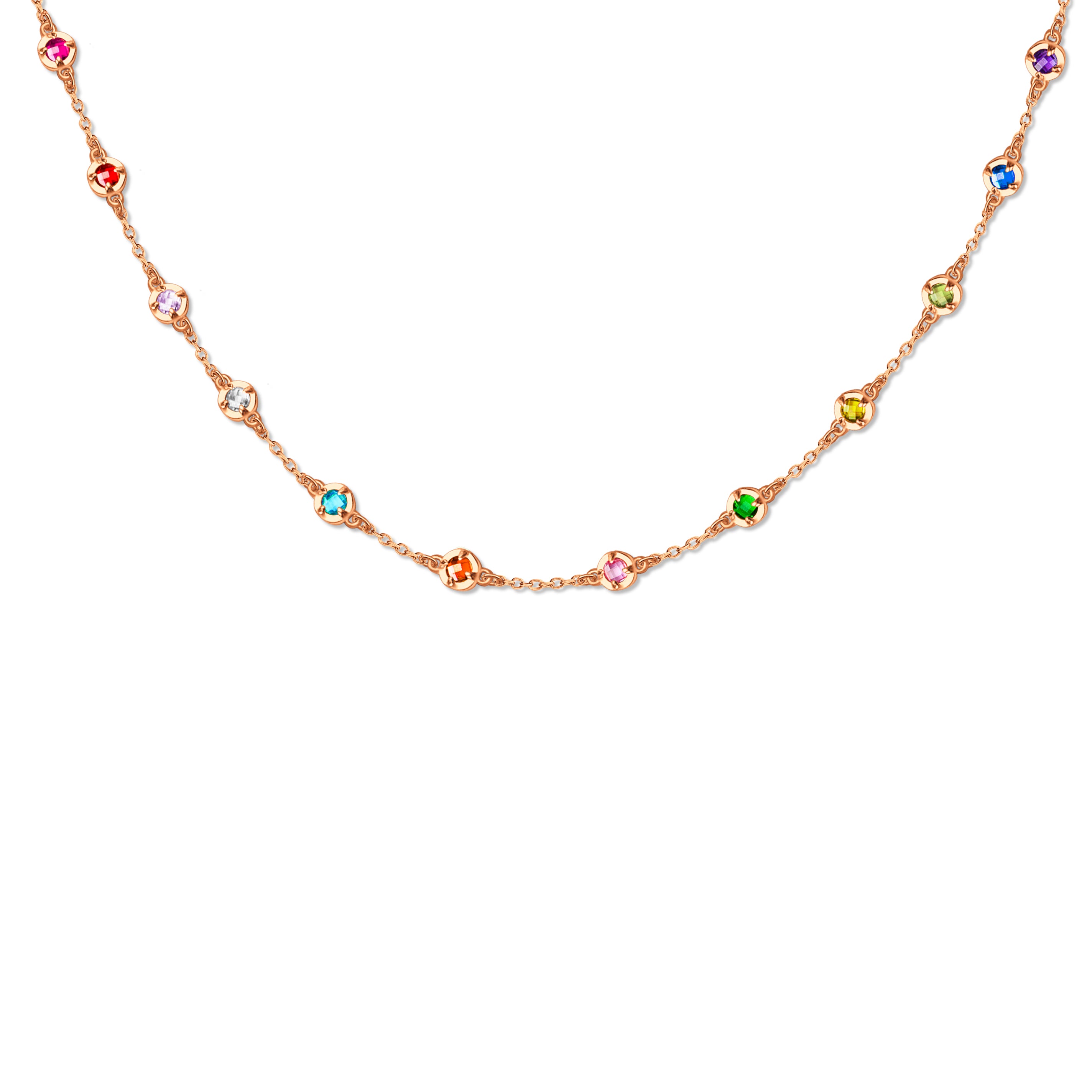 Multi Birthstone Necklace