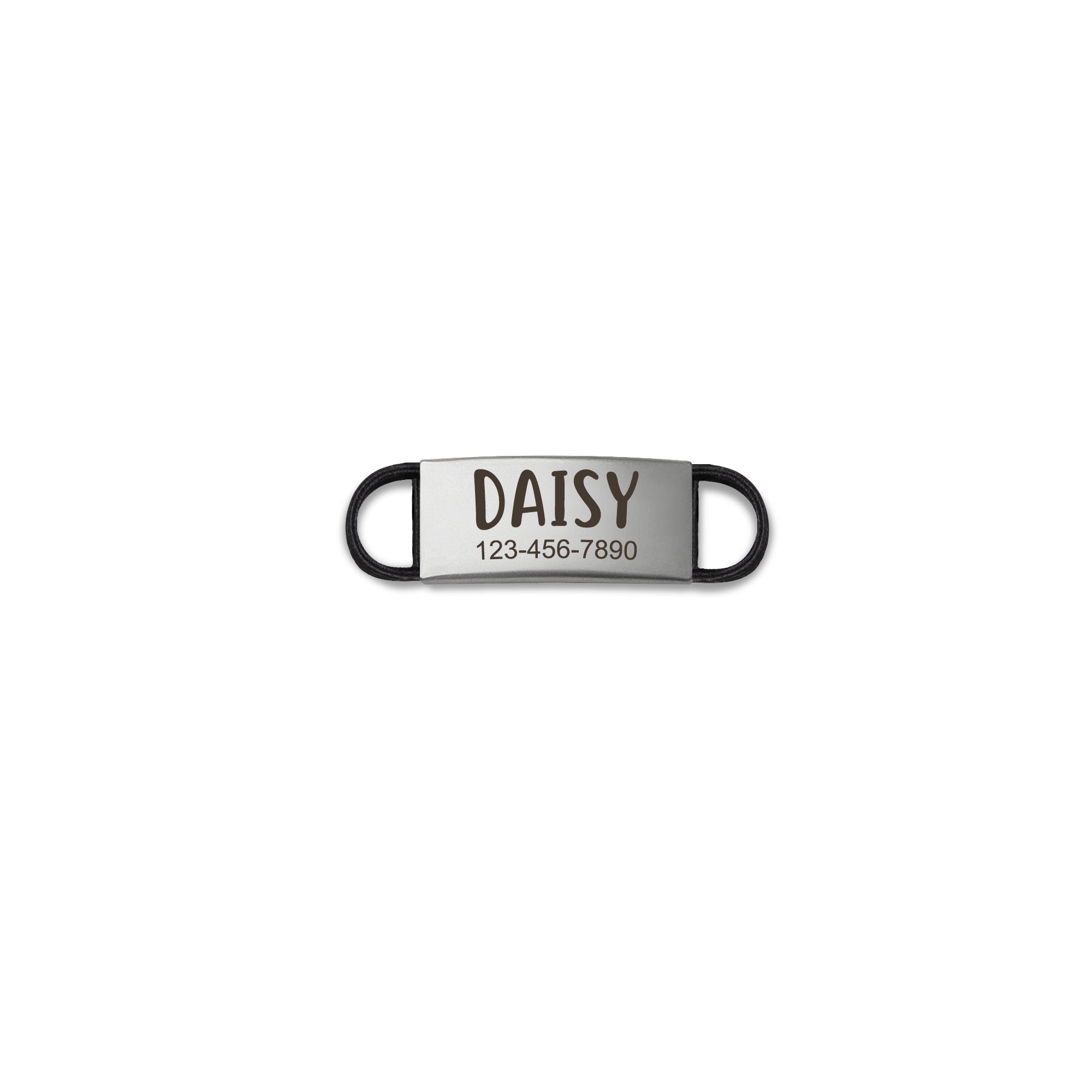 Custom Name Fabric Silent Slide-On Pet Tag