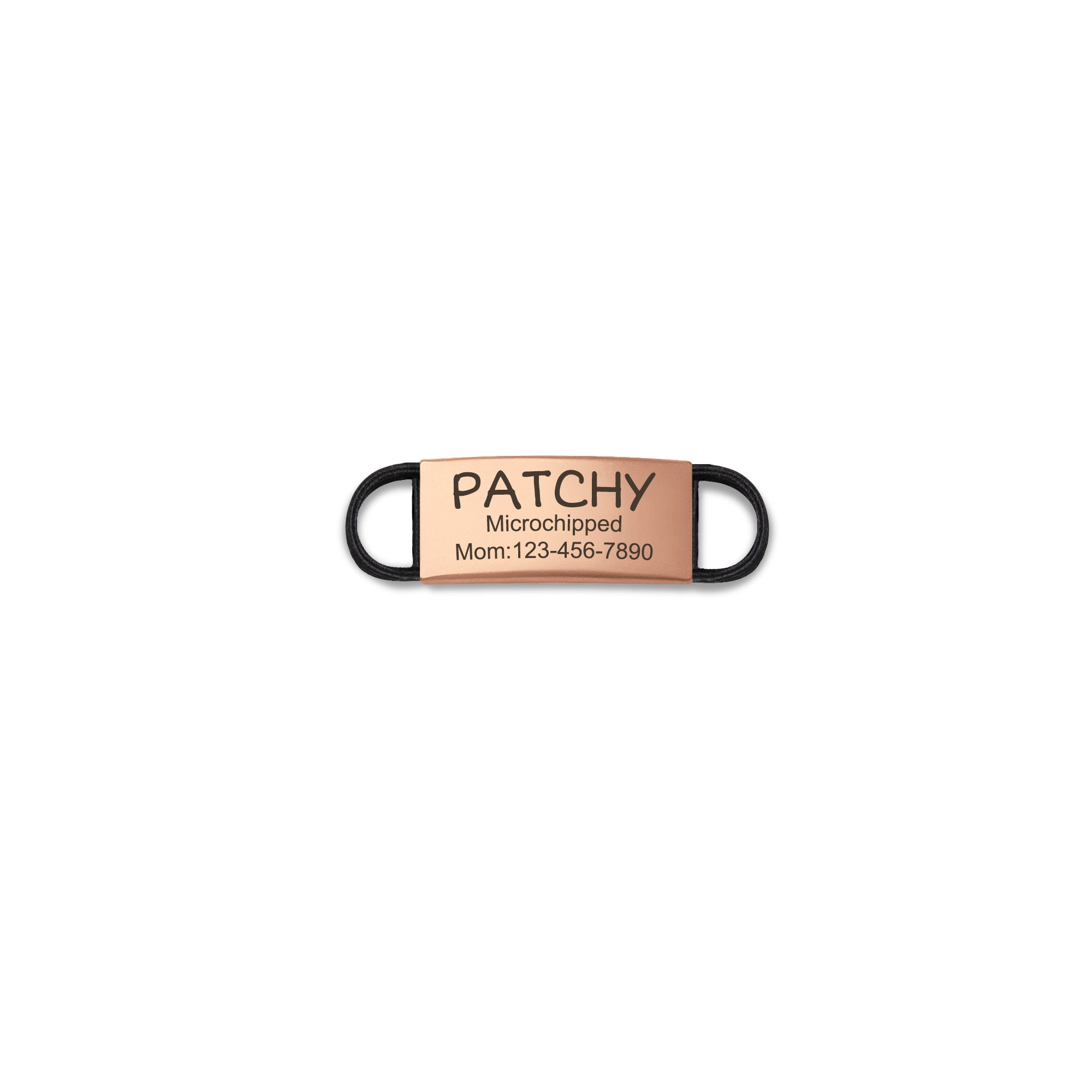 Custom Name Fabric Silent Slide-On Pet Tag