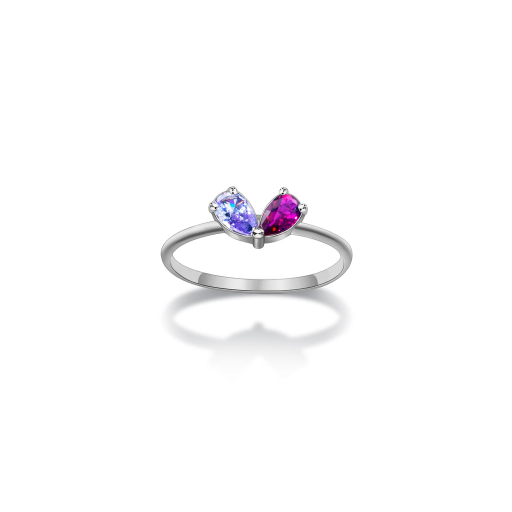 Birthstone Heart Ring