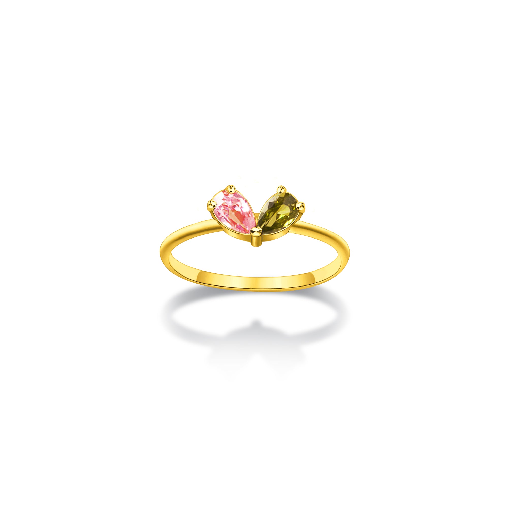 Birthstone Heart Ring