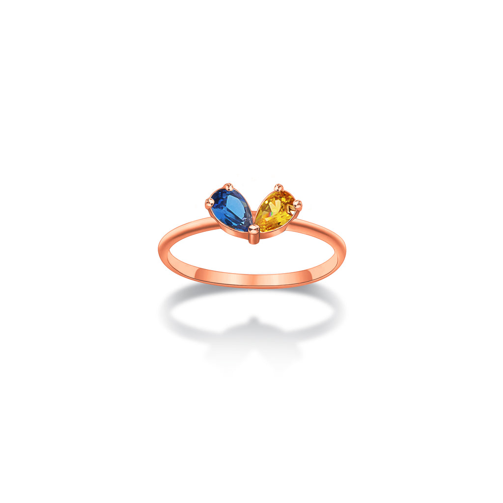 Birthstone Heart Ring