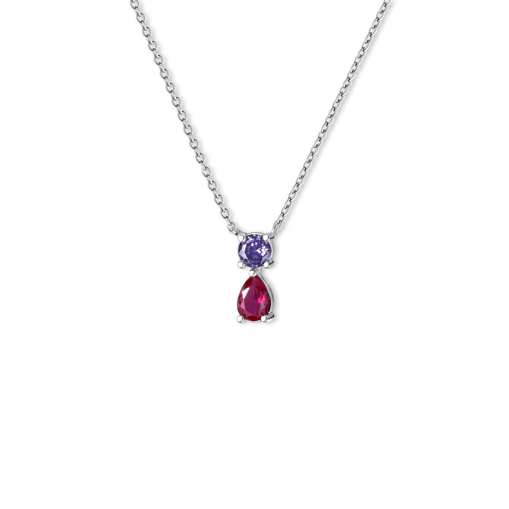 Birthstone Teardrop Necklace