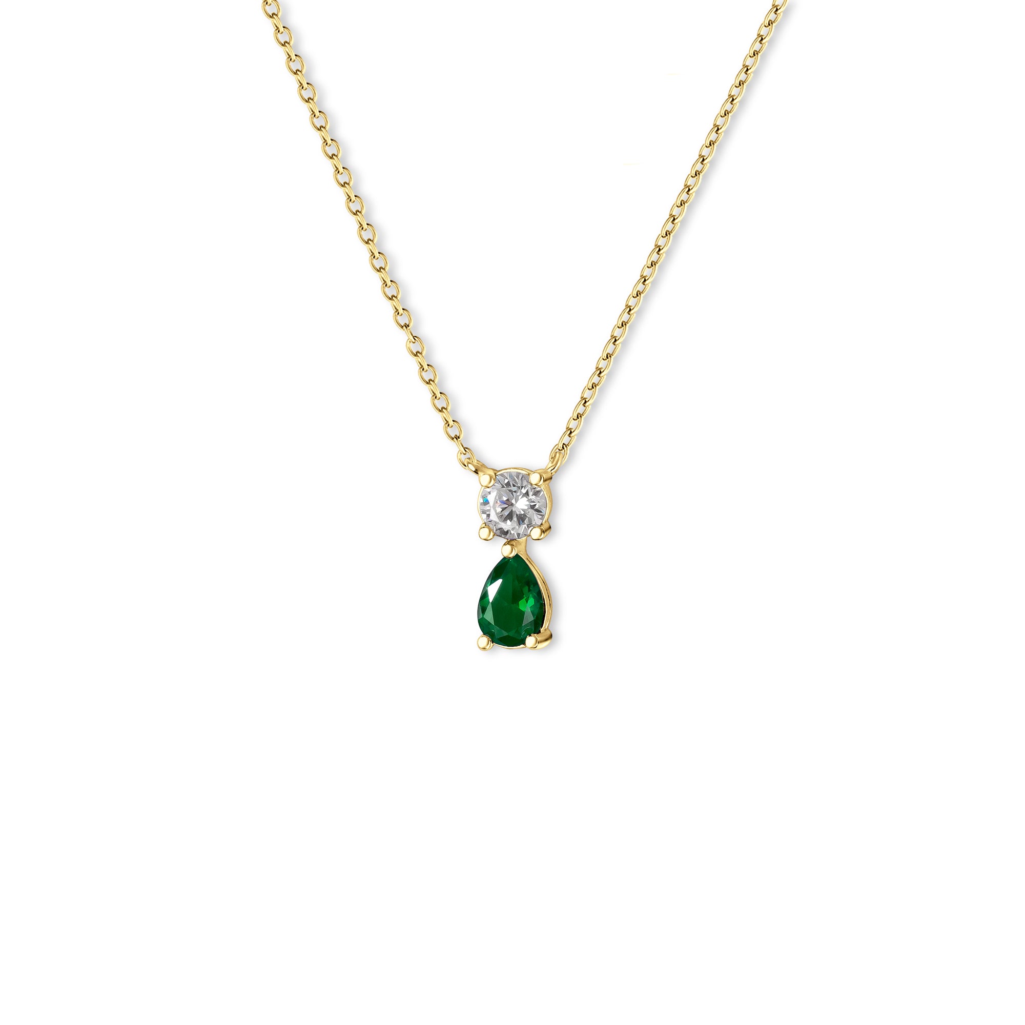 Birthstone Teardrop Necklace