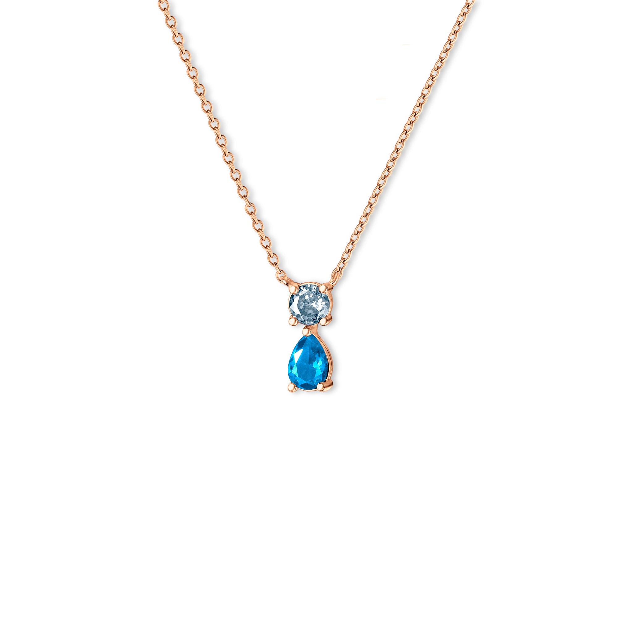 Birthstone Teardrop Necklace