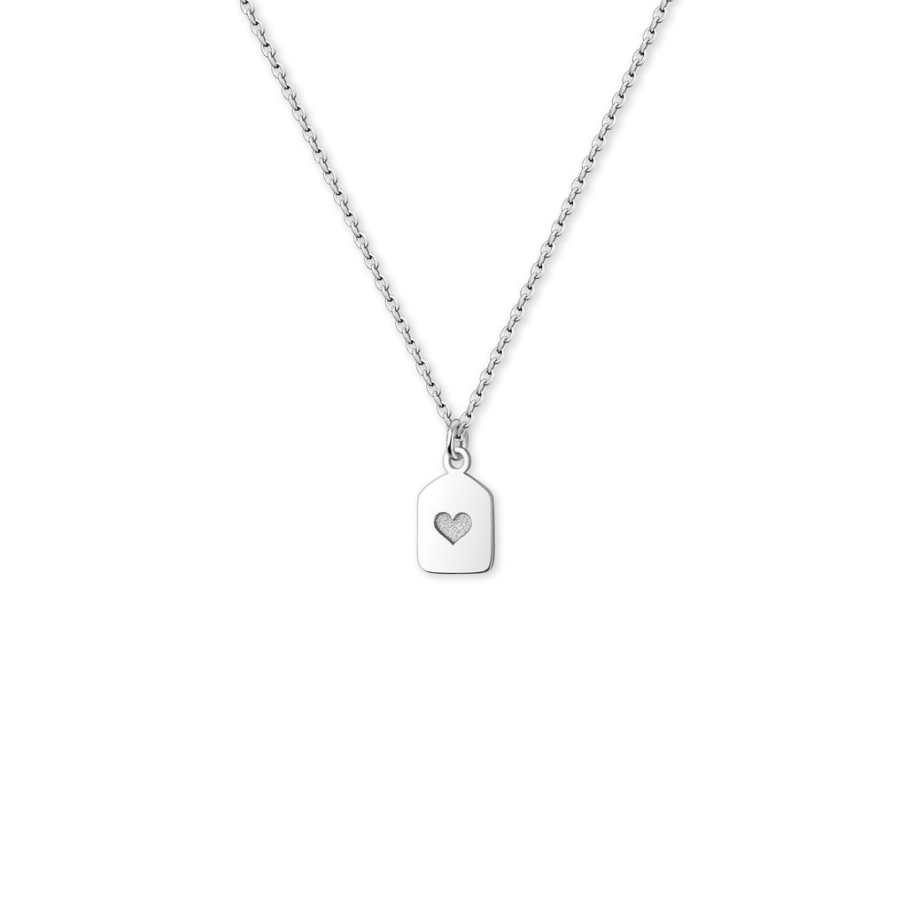 Custom Name Mini Tag Sterling Silver Bar Necklace