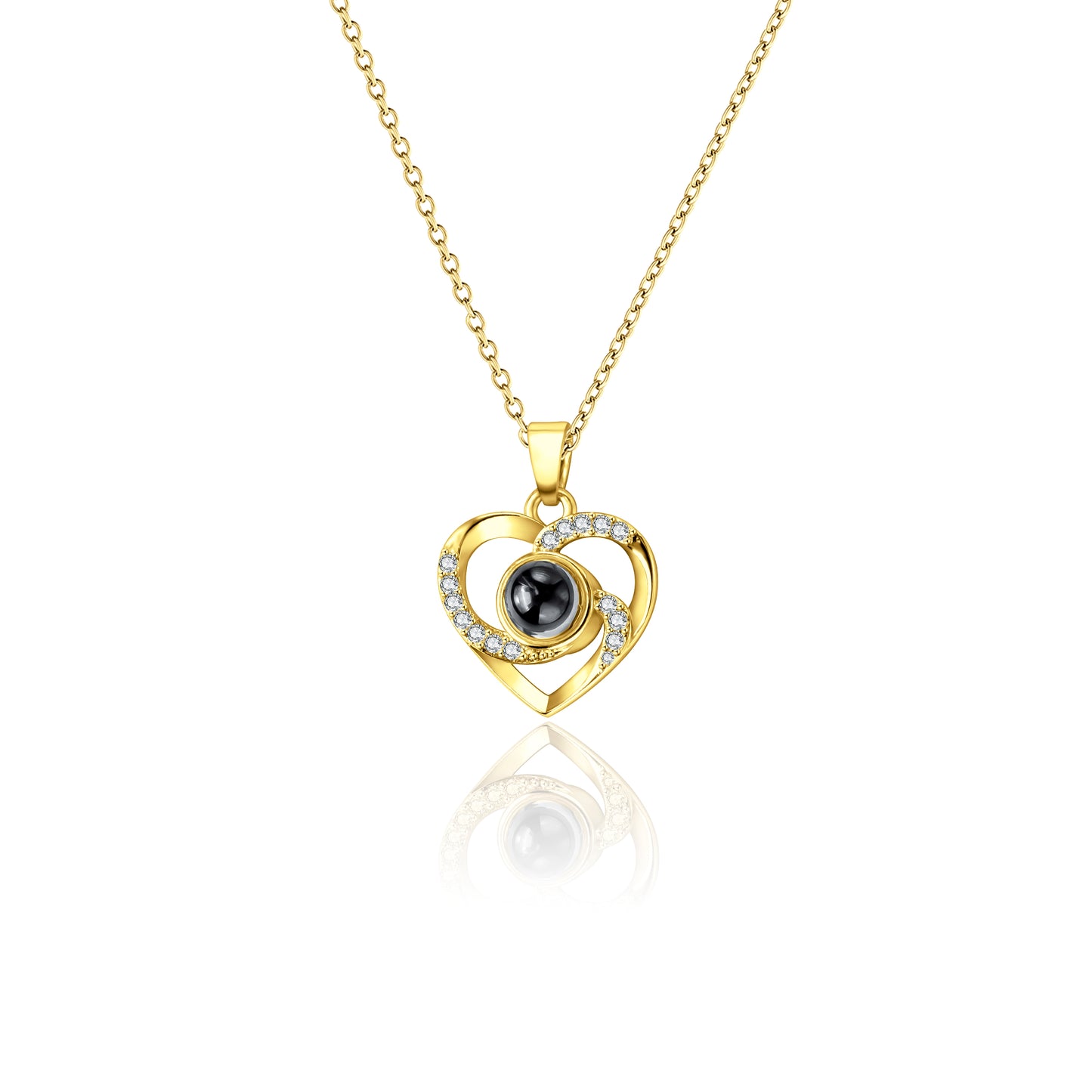 Heart Photo Projection Necklace