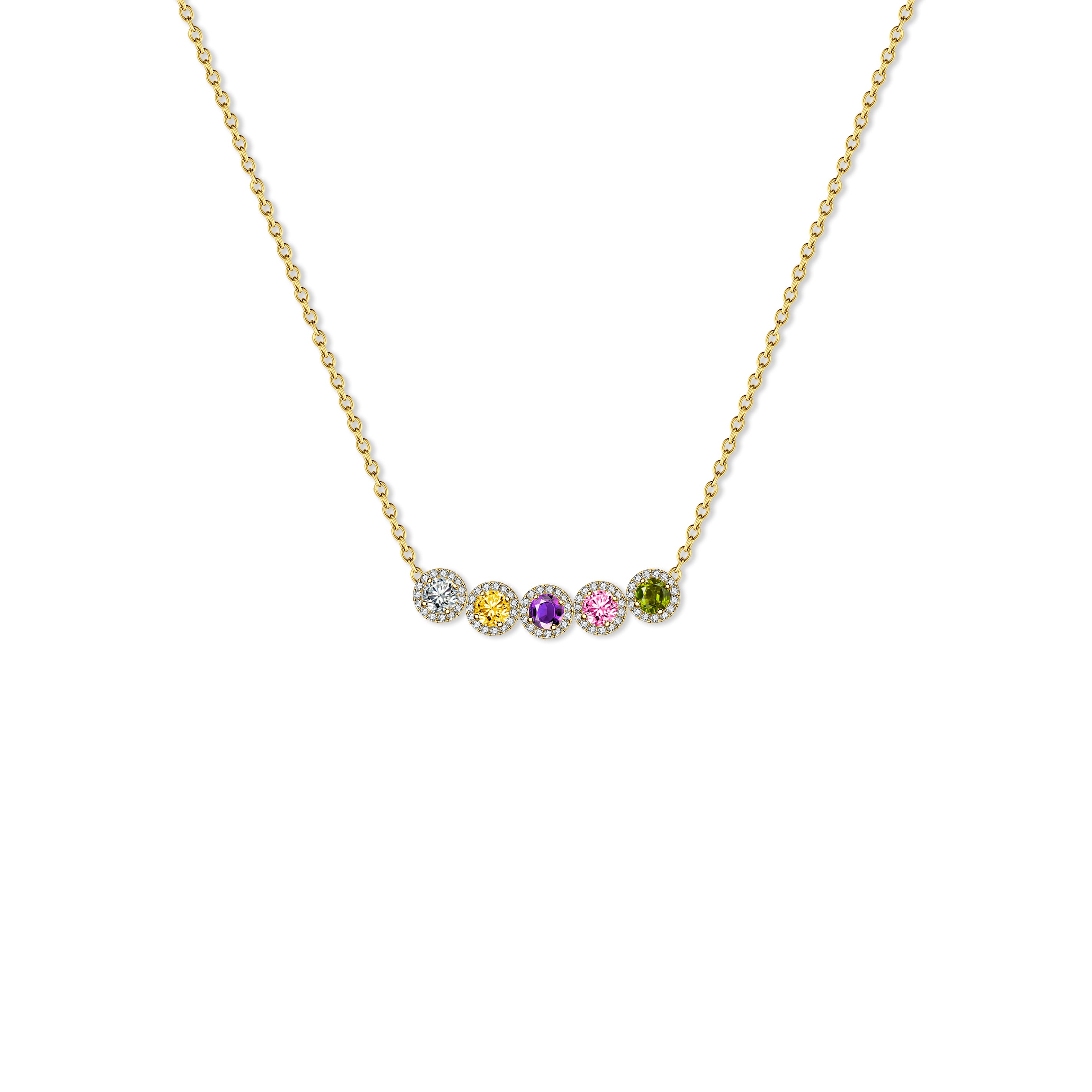 Sparkling Birthstone Necklace