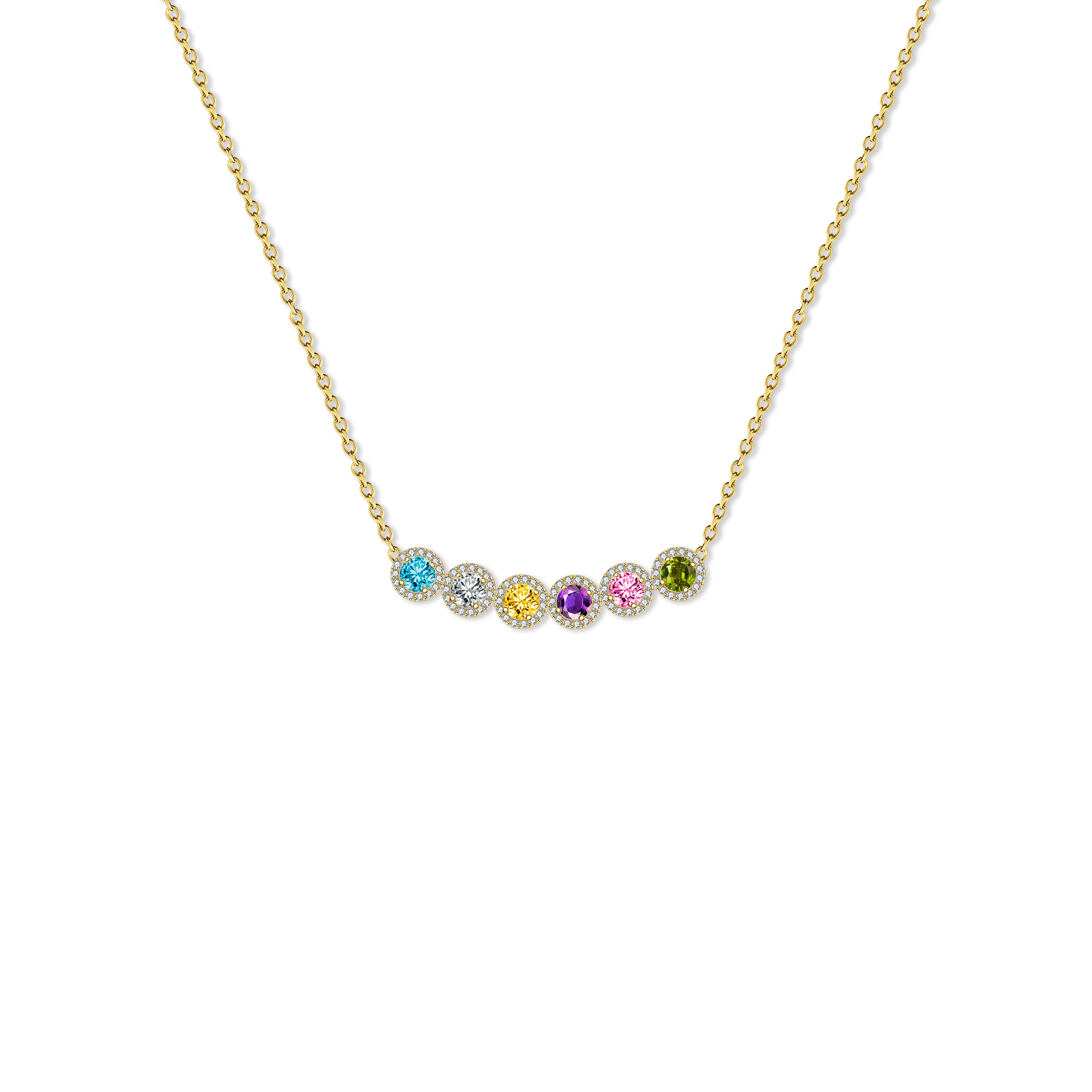 Sparkling Birthstone Necklace