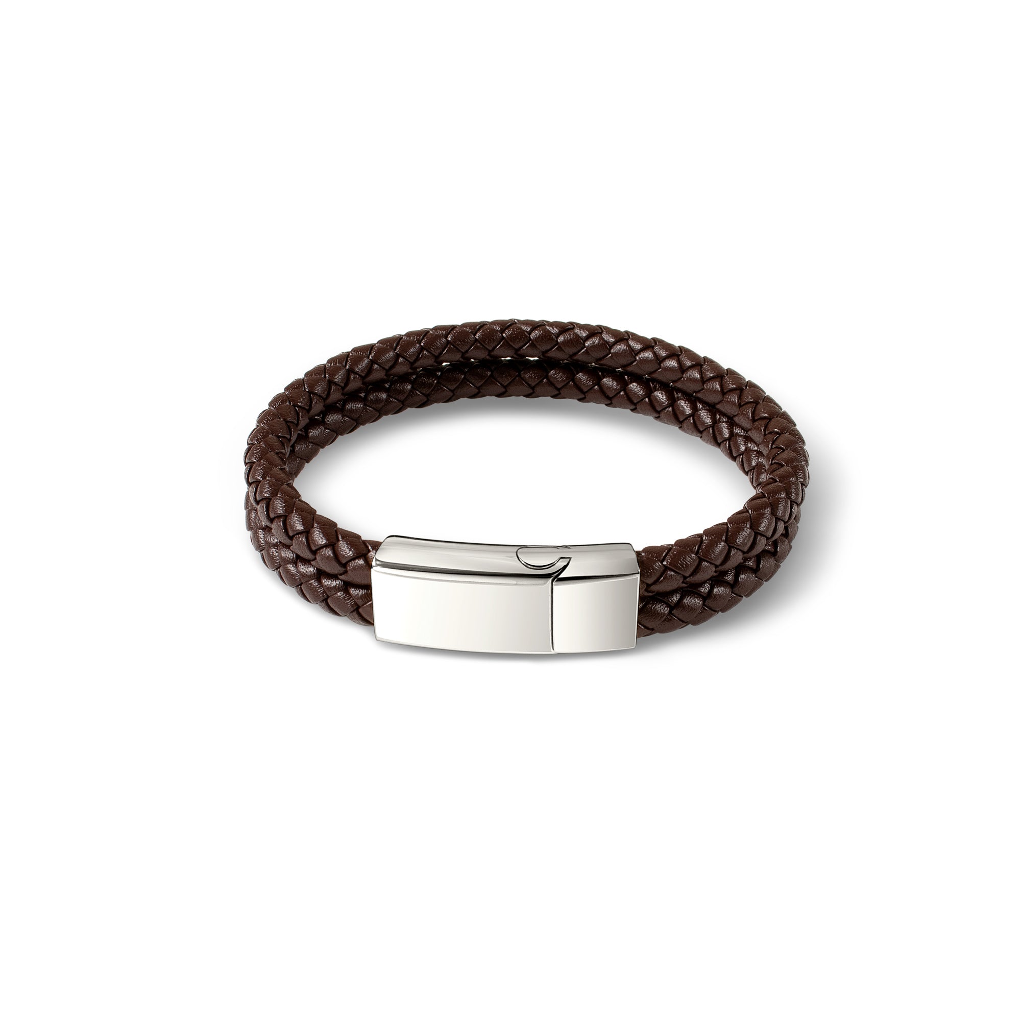Custom Engraving Double Strap Leather Bracelet