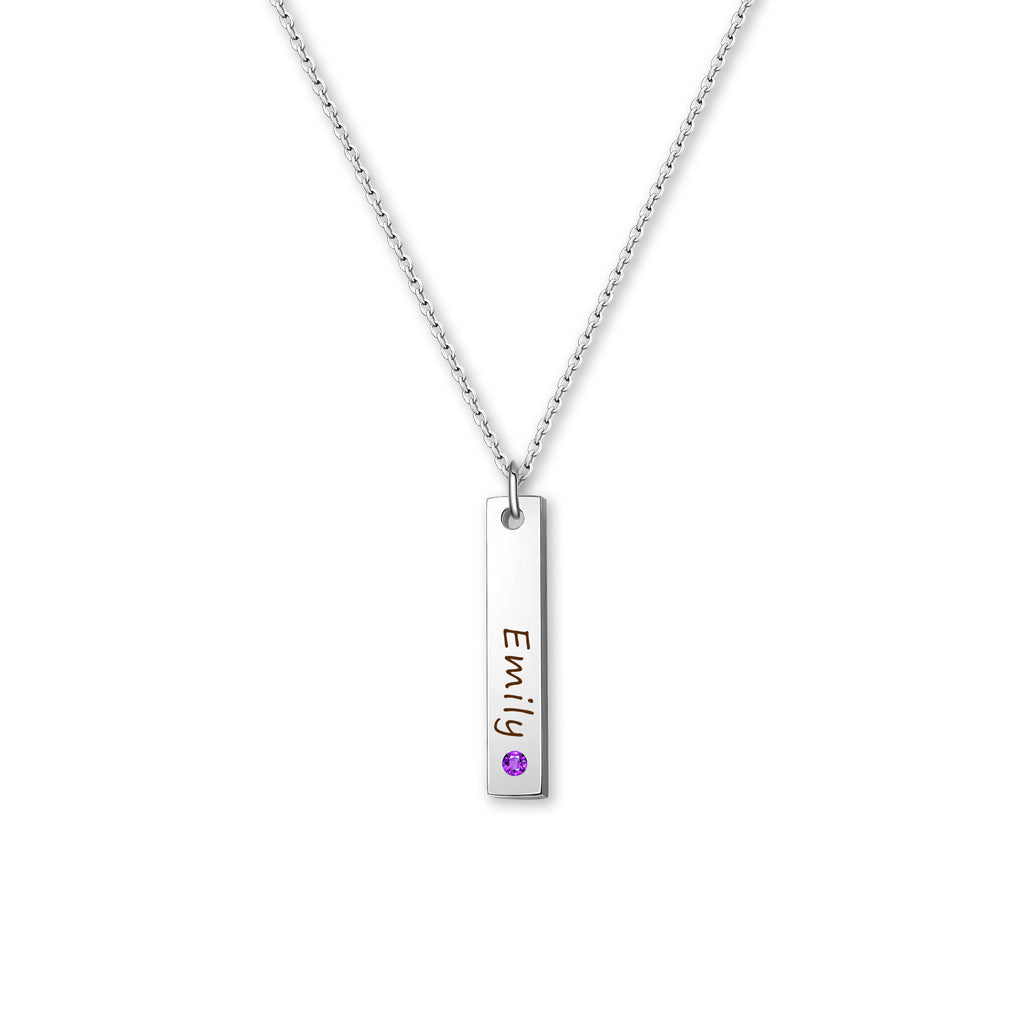 Vertical Birthstone Bar