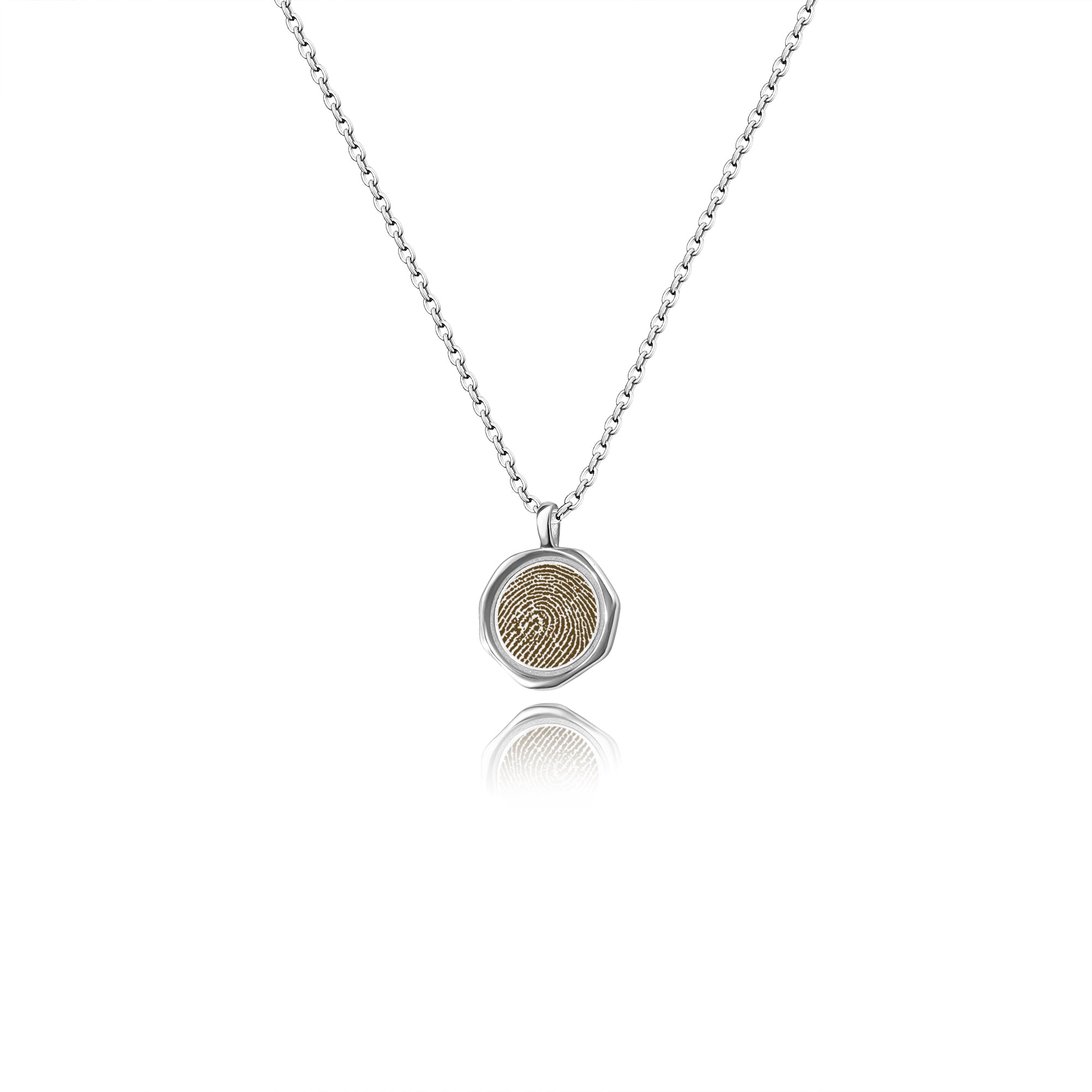 Fingerprint Stamped Necklace