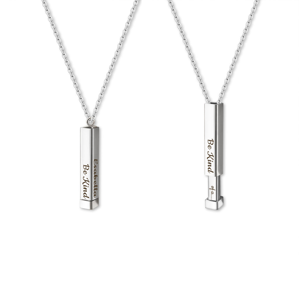 Hidden Message Bar Necklace
