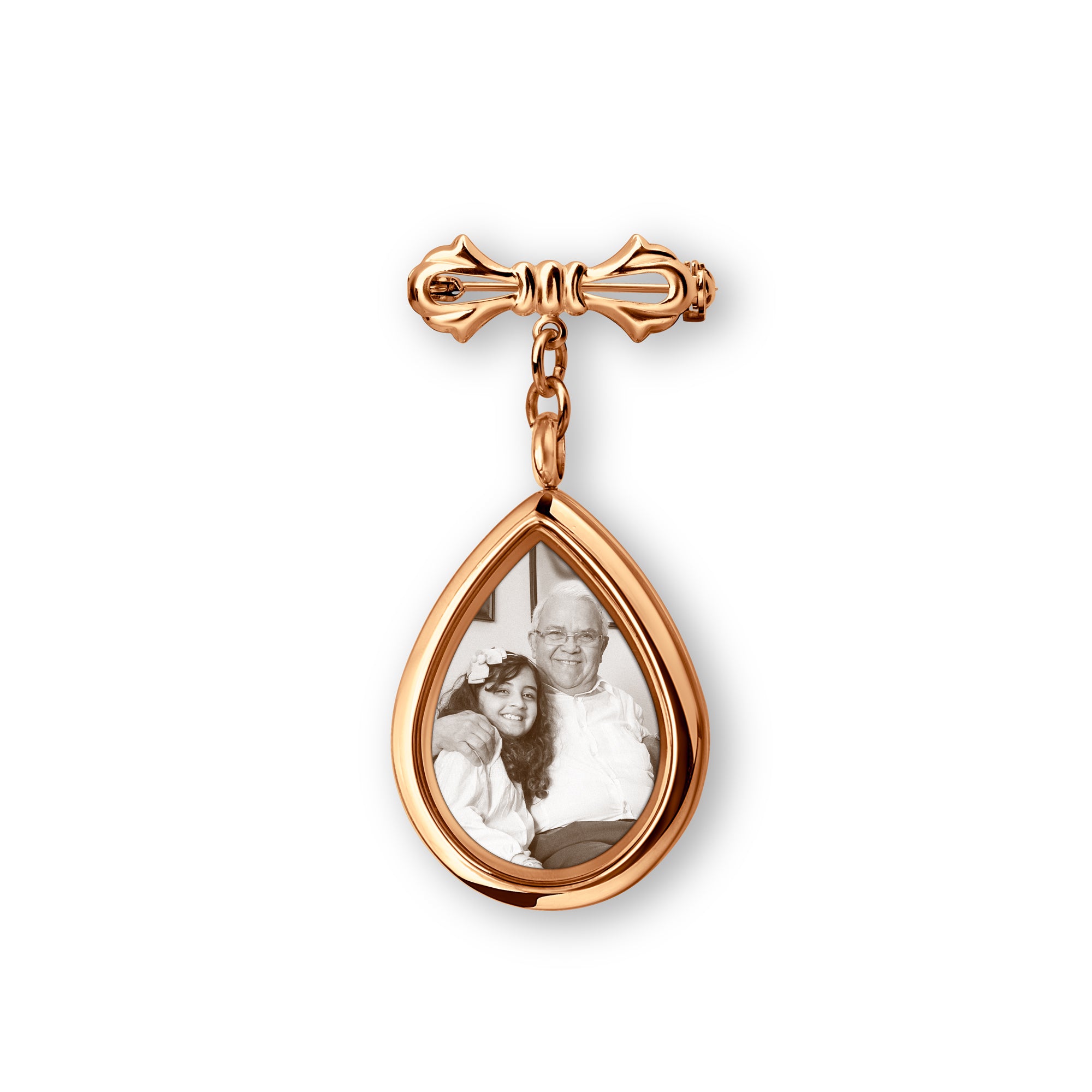 Wedding Teardrop Photo Locket Lapel Pin – Personalized Keepsake Gift ...