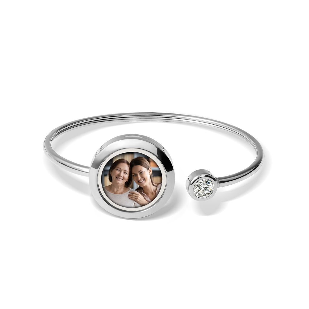 Photo Locket Cuff Bangle