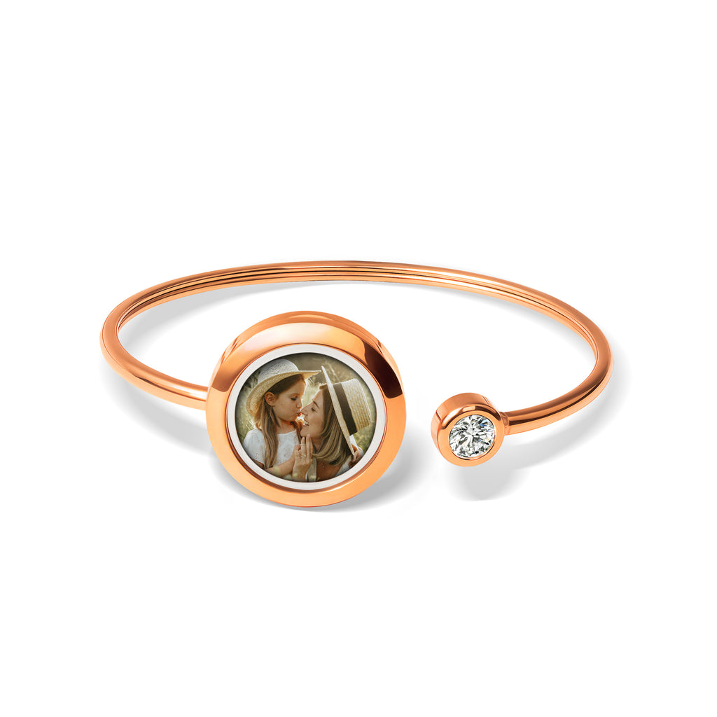 Photo Locket Cuff Bangle