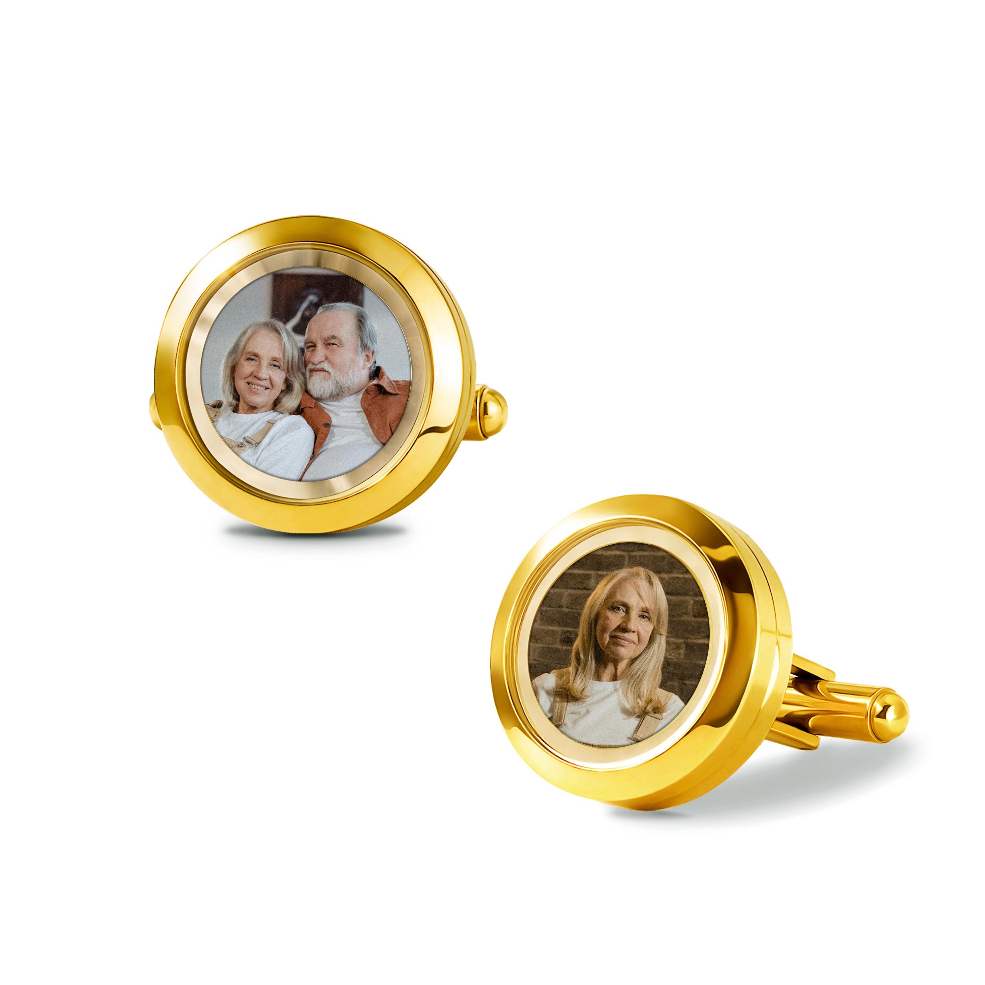 Glass Photo Locket Cufflinks