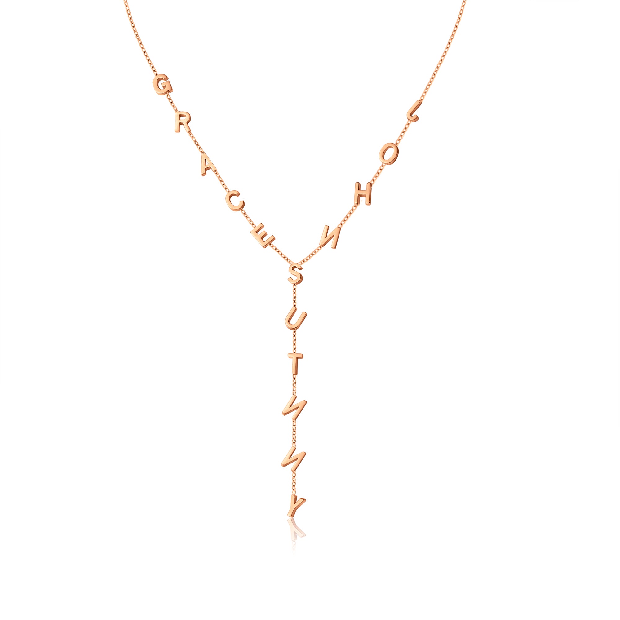 Custom Lariat Name Necklace