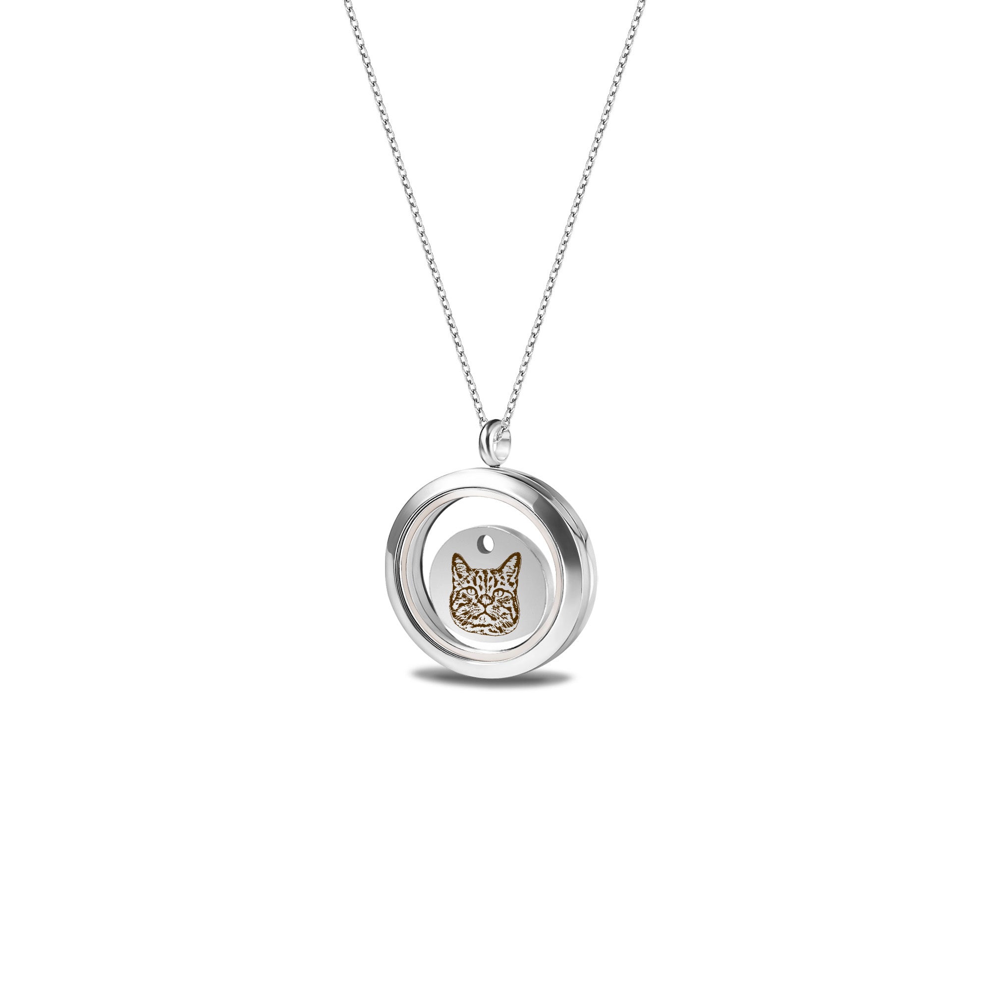 Pet Portrait Charm Locket Necklace