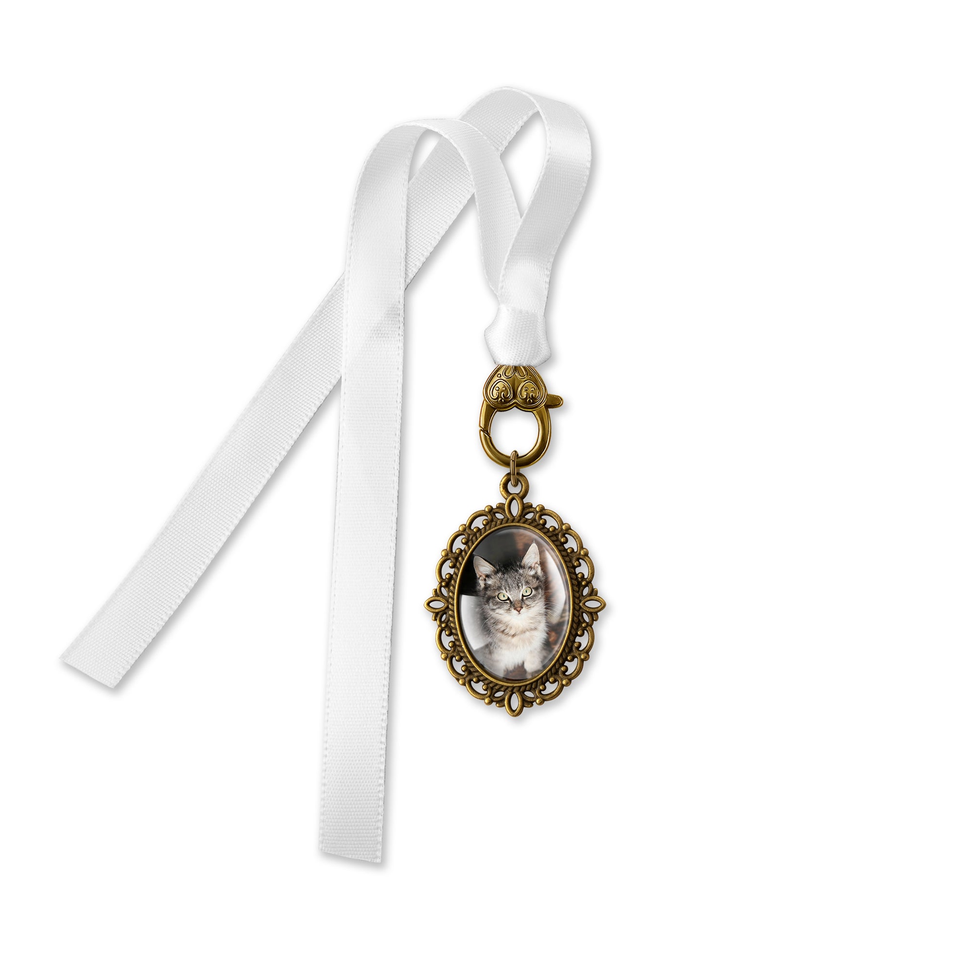 Oval Graduation Resin and Ribbon Brooch