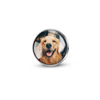 Round Pet Photo Charm Pin – Memorial Keepsake