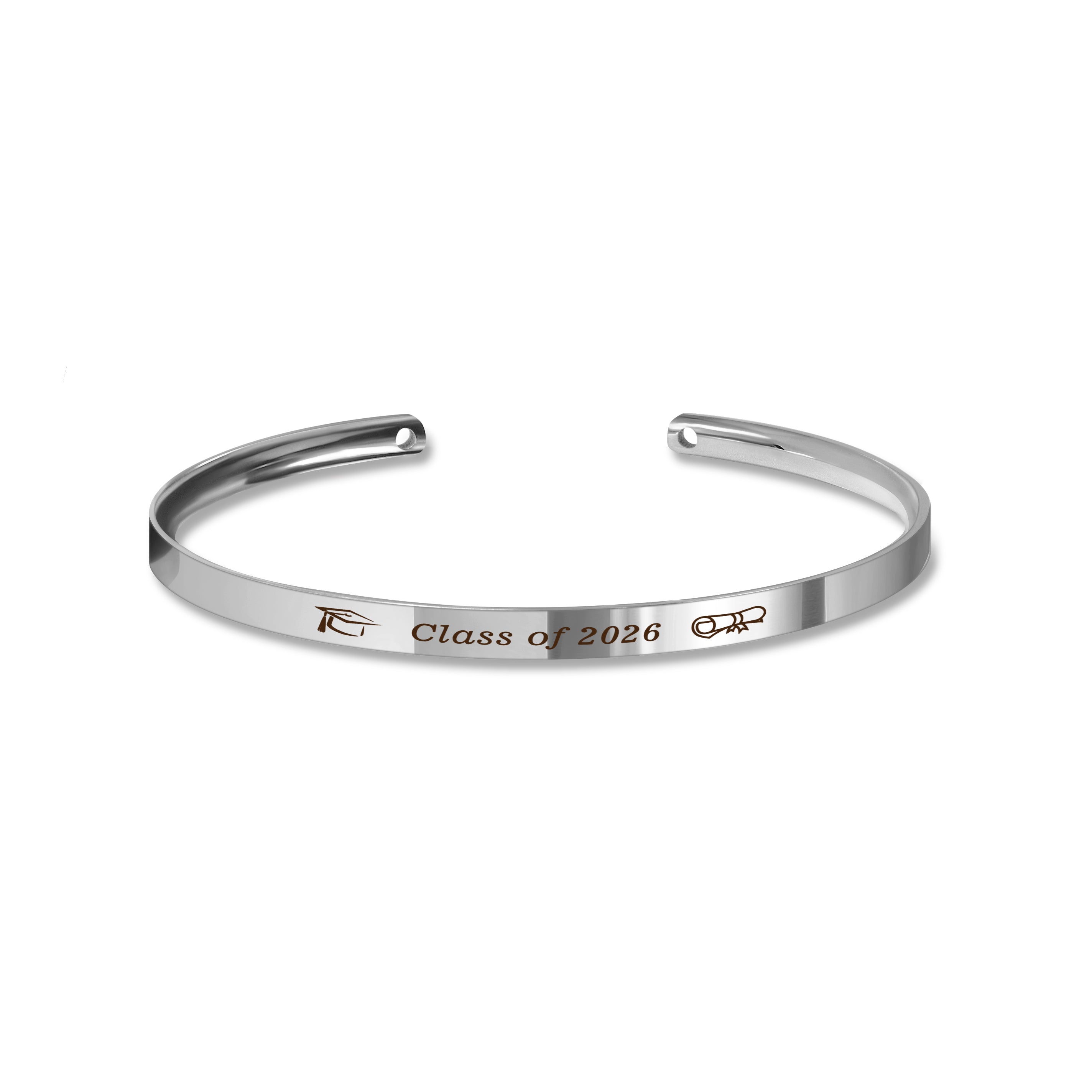 Dainty Graduation Cuff Bangle