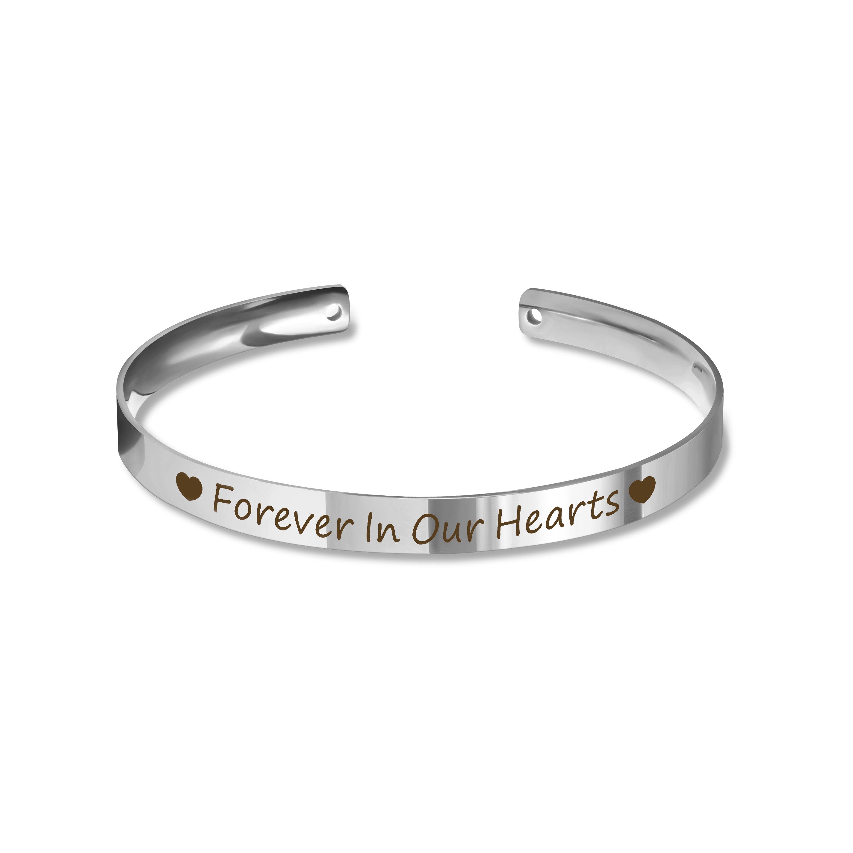 Custom Memorial Cuff Bangle – Remembrance Keepsake